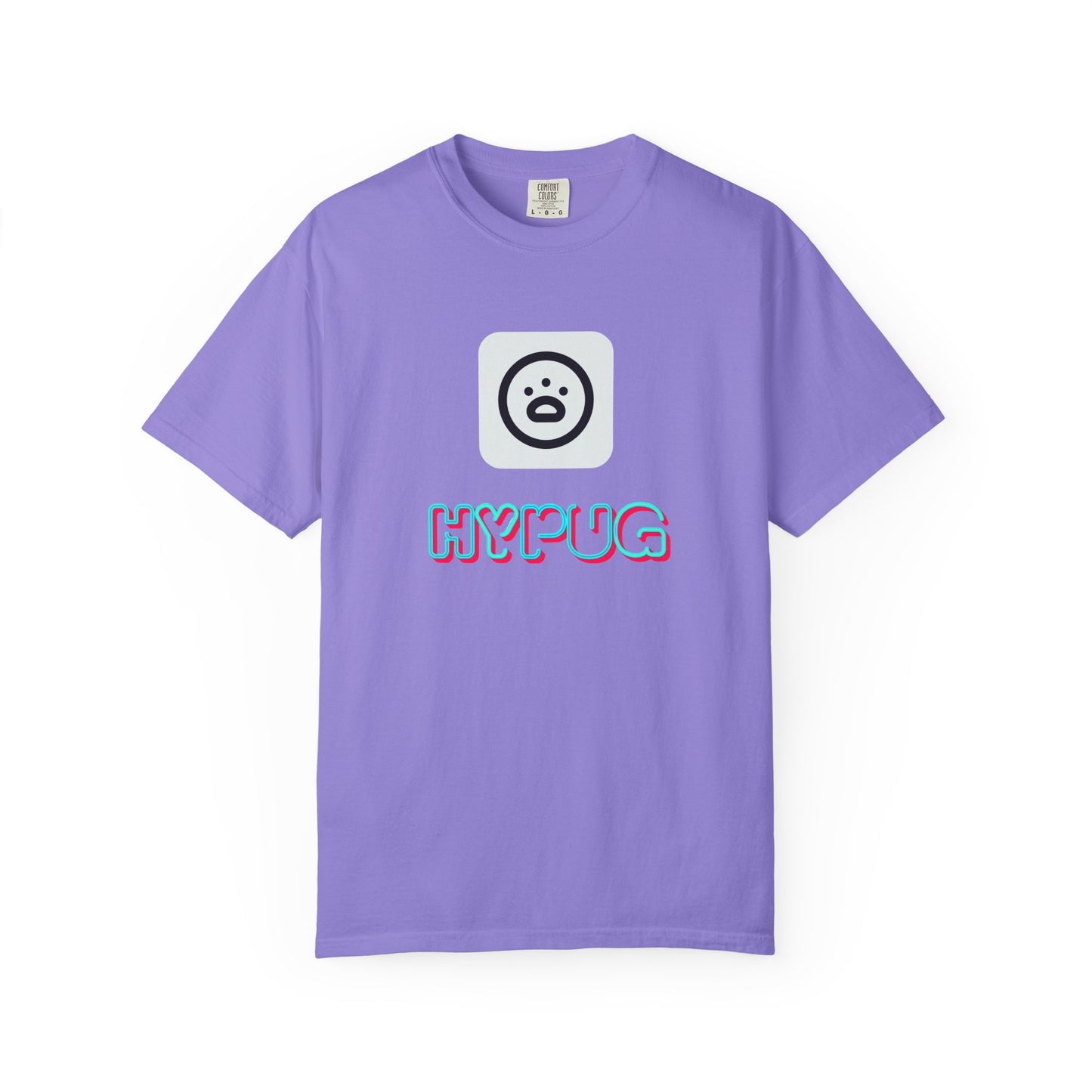 Big Dog Graphic T-Shirt — 'HYPUG' Retro Logo with Illustrated Boxer Dog