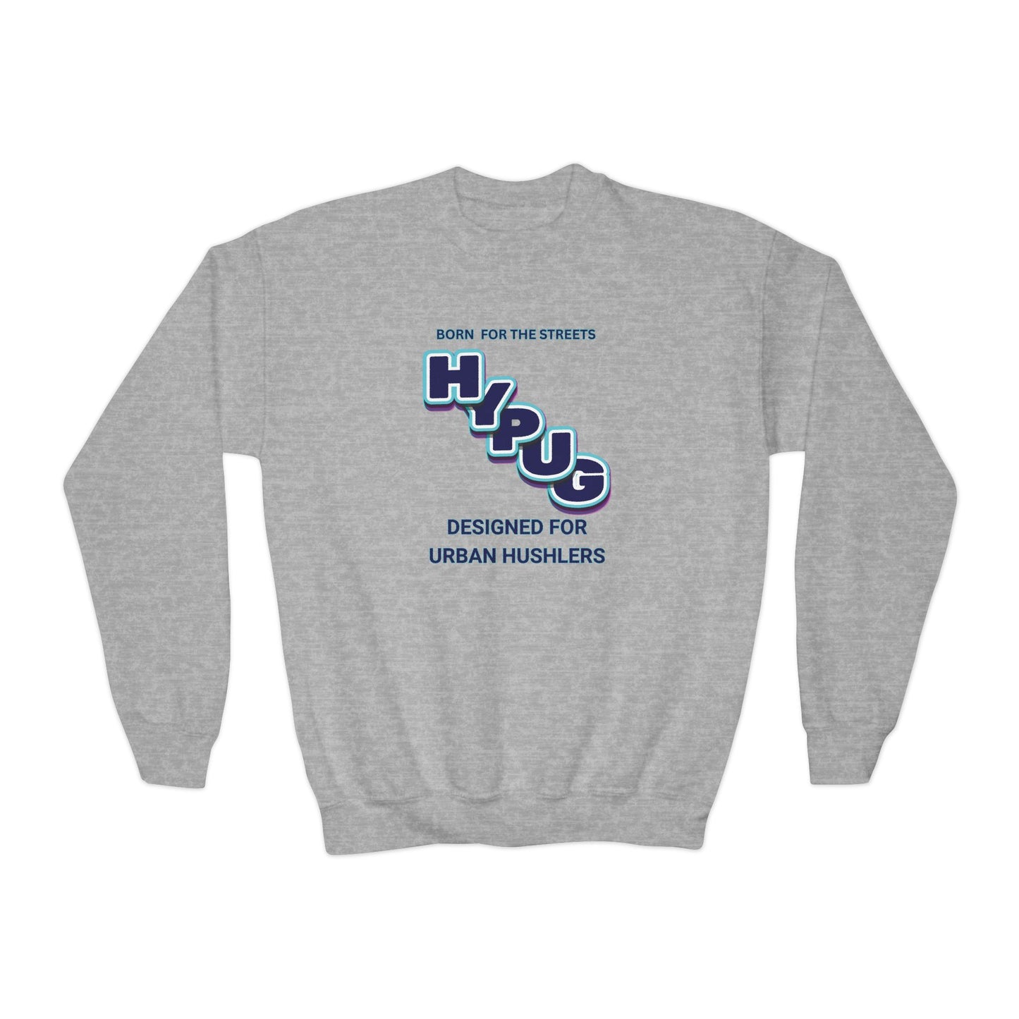 Hypug Youth Crewneck Sweatshirt — Urban Dogs "Hipus" Graphic Pullover