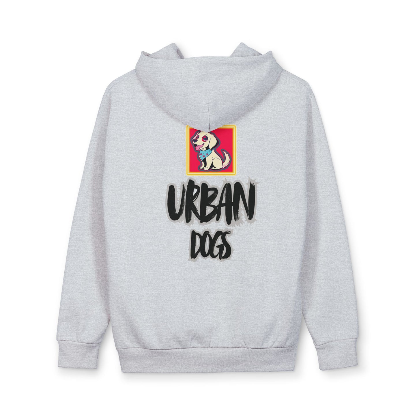 Urban Dogs Pullover Hoodie — Retro Pup Graphic Pullover for City Dog Lovers