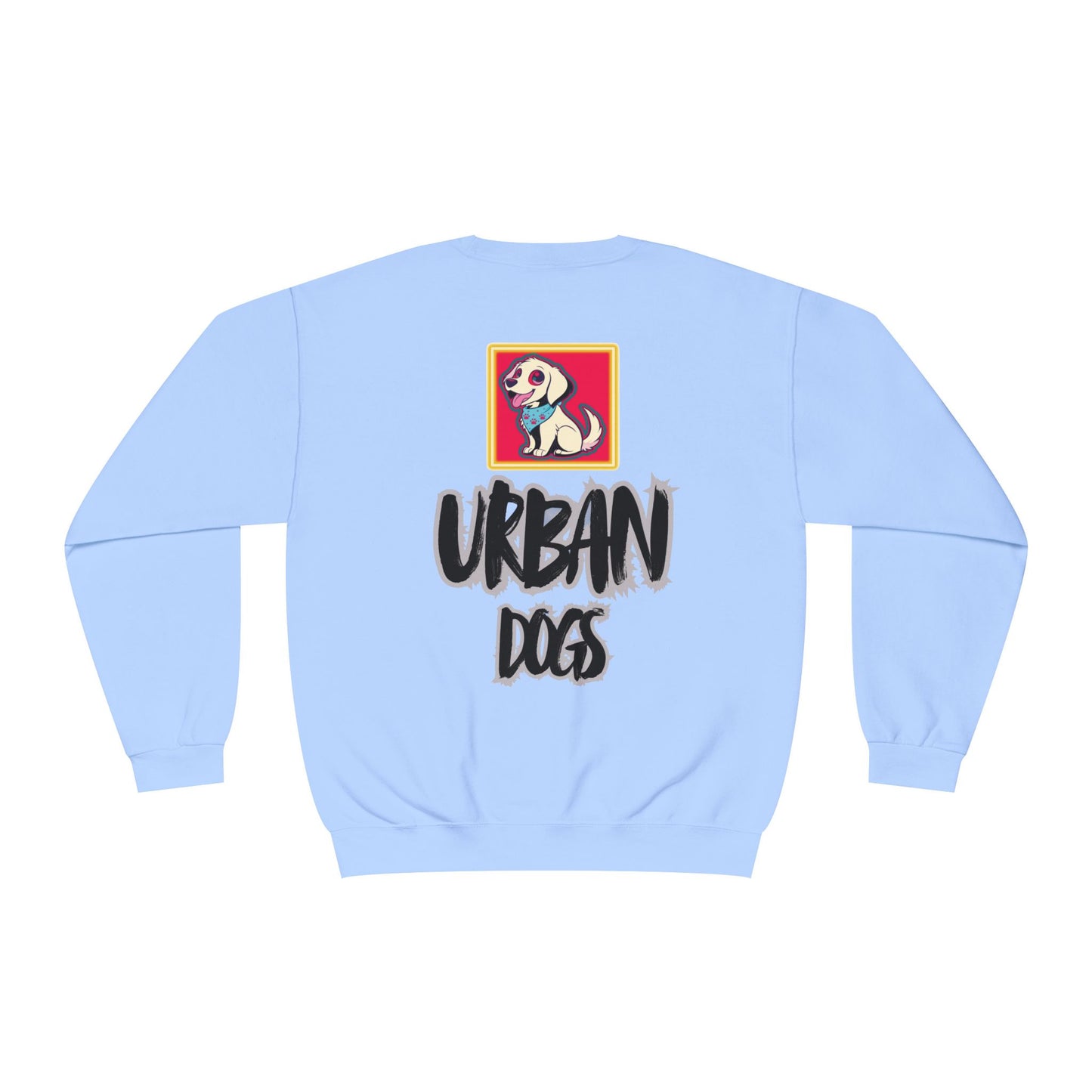 Hypug Urban Dogs Crewneck Sweatshirt — Graphic Puppy Logo Back Print
