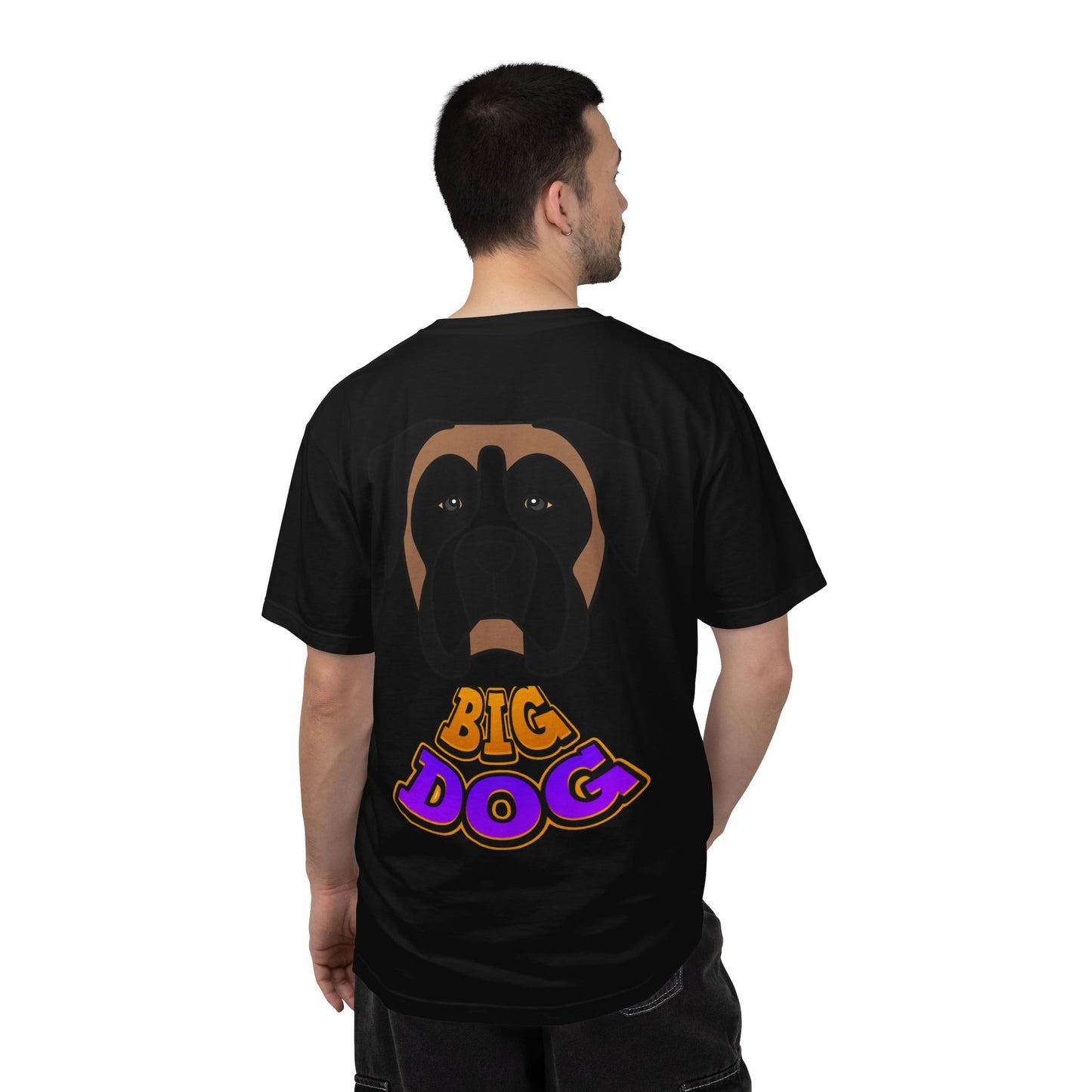Big Dog Graphic T-Shirt — 'HYPUG' Retro Logo with Illustrated Boxer Dog