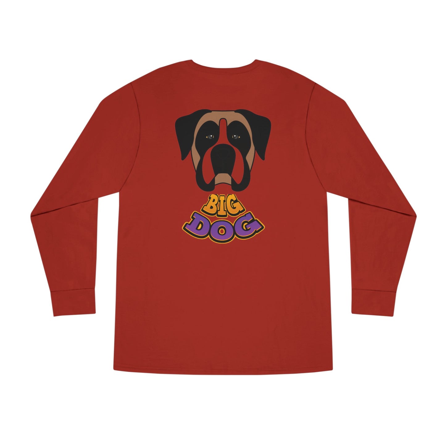 Big Dog Boxer Long Sleeve Tee — 'HYPUG BIG DOG' Graphic Crewneck
