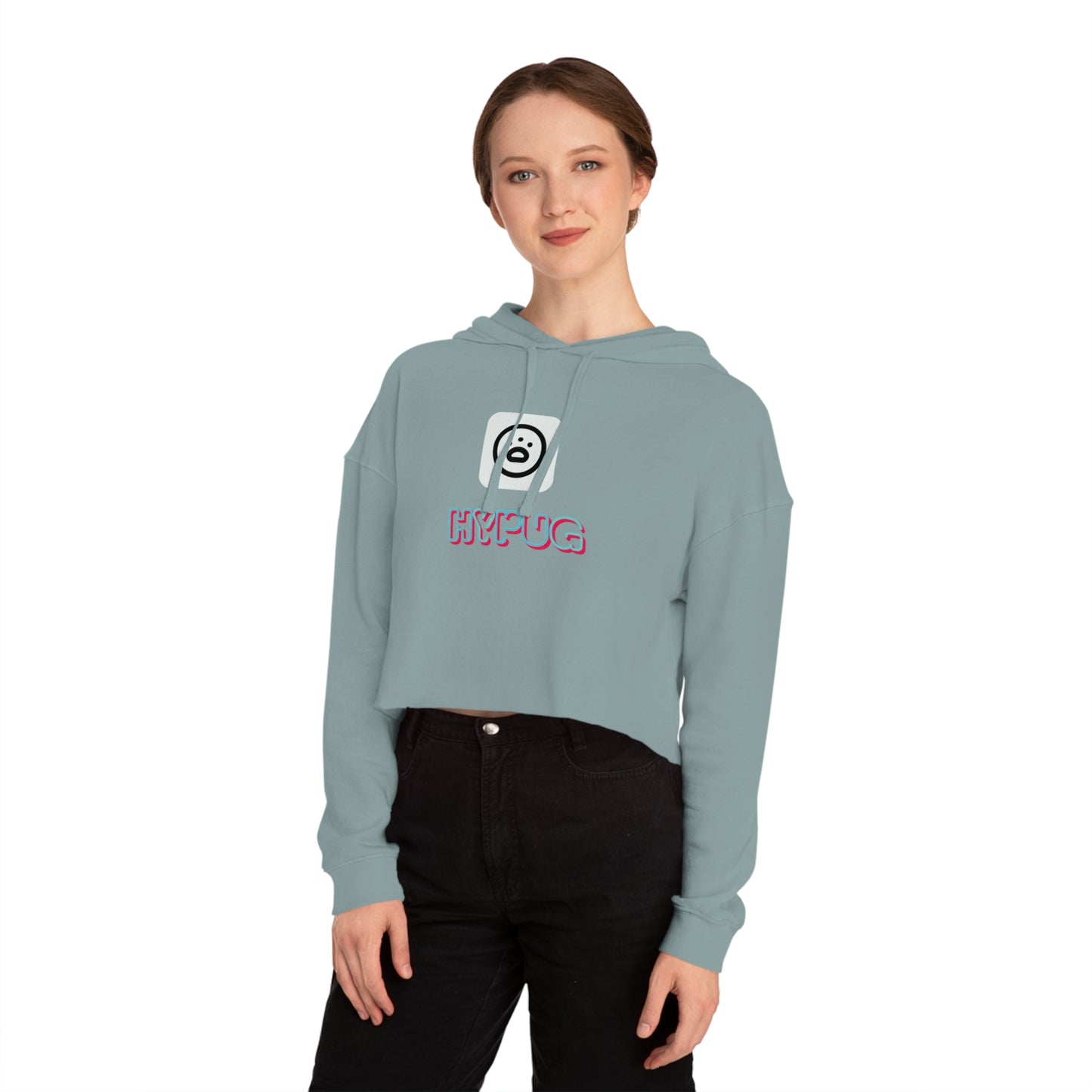 Cropped Hoodie — Cute Boxer Hypug “Big Dog” Graphic
