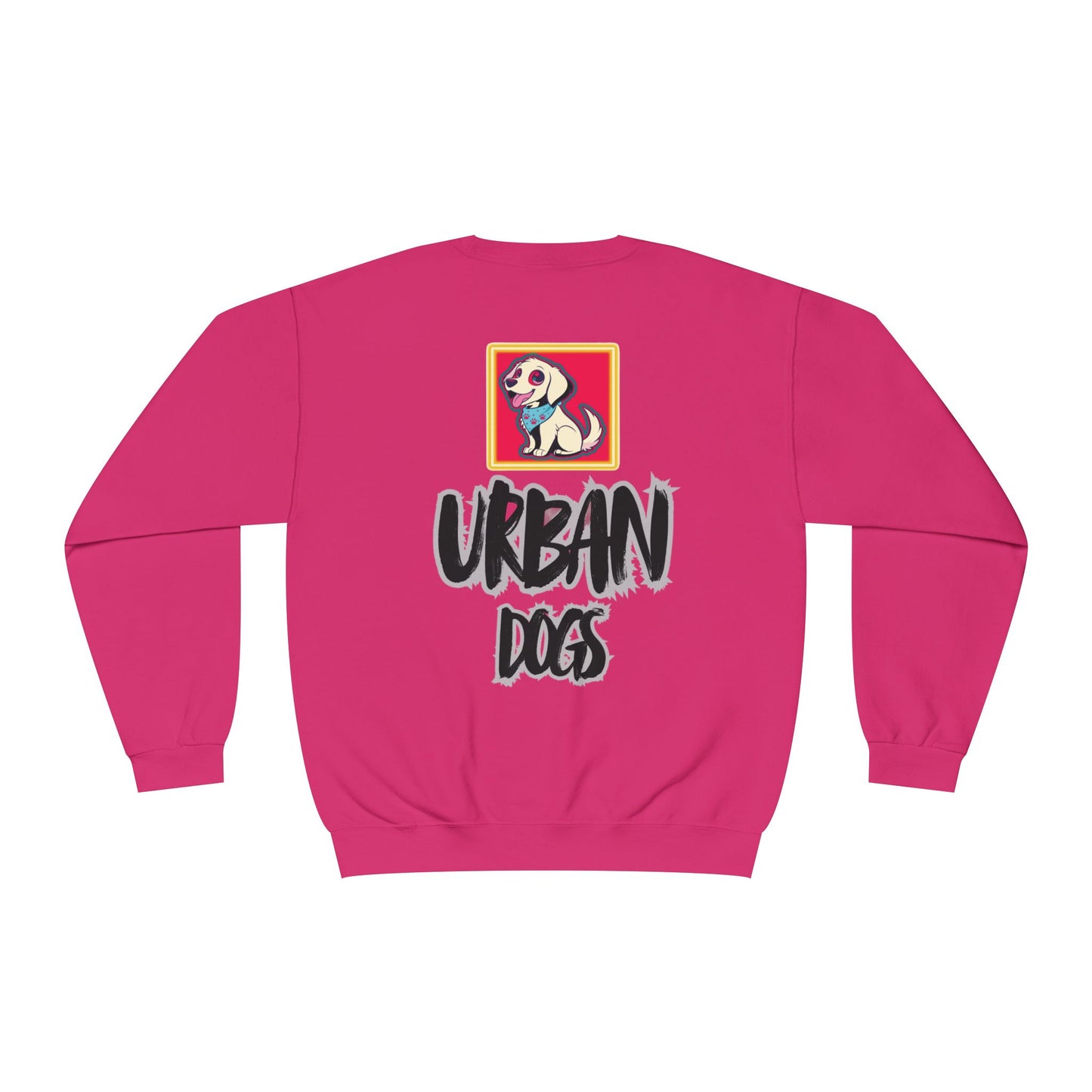 Hypug Urban Dogs Crewneck Sweatshirt — Graphic Puppy Logo Back Print