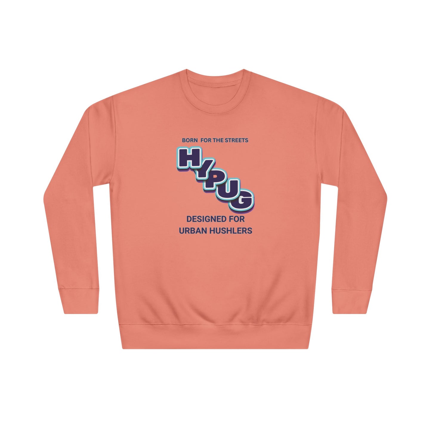 Urban Dogs Crewneck Sweatshirt — "HYPUG" Graphic Pullover for City Dog Lovers