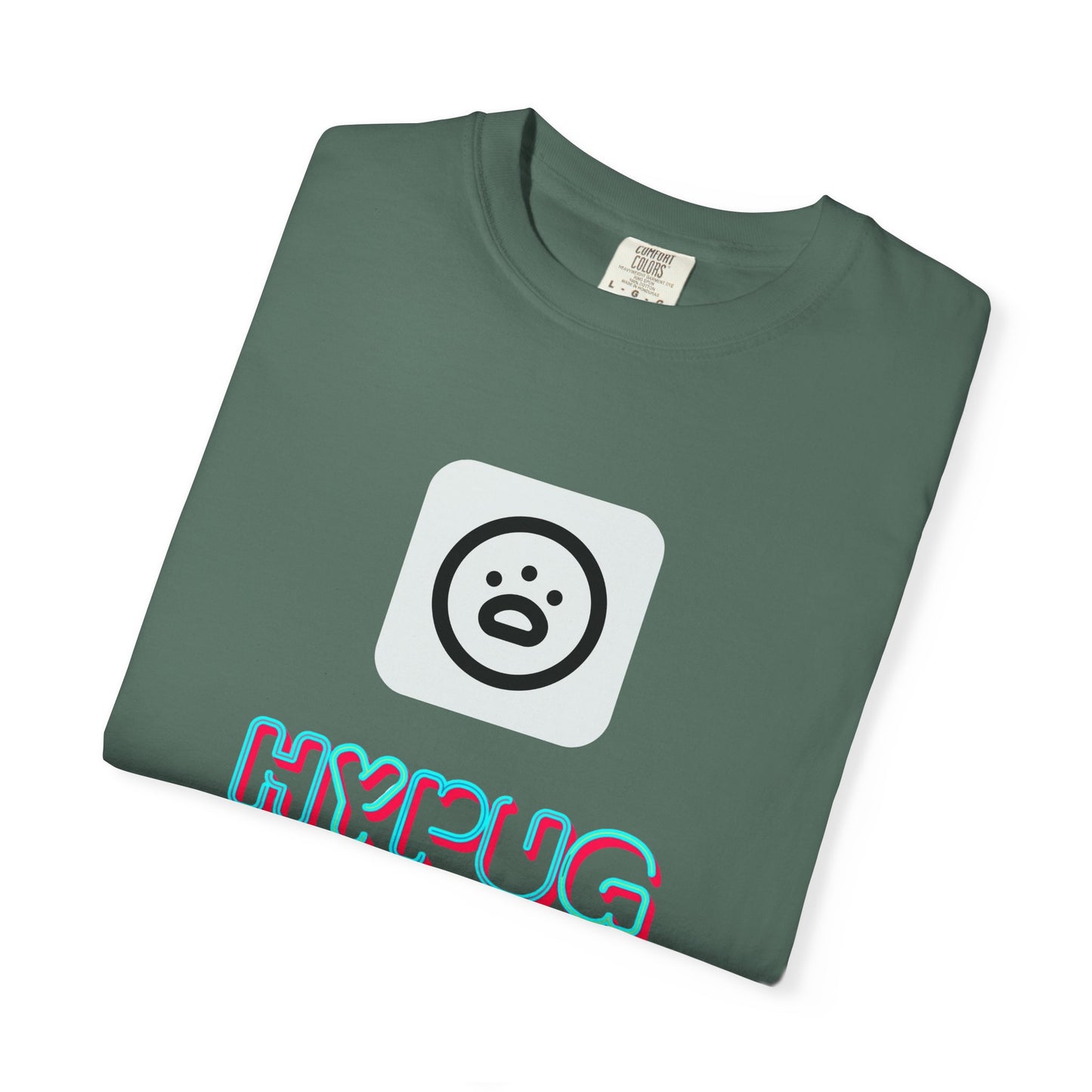 Big Dog Graphic T-Shirt — 'HYPUG' Retro Logo with Illustrated Boxer Dog