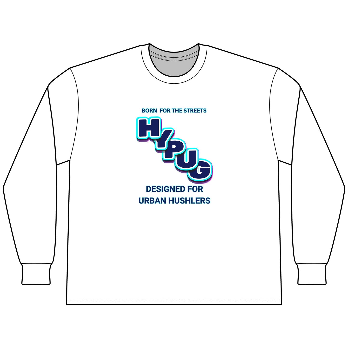 Urban Dogs Long Sleeve Tee — "Hypug" Streetwear Graphic