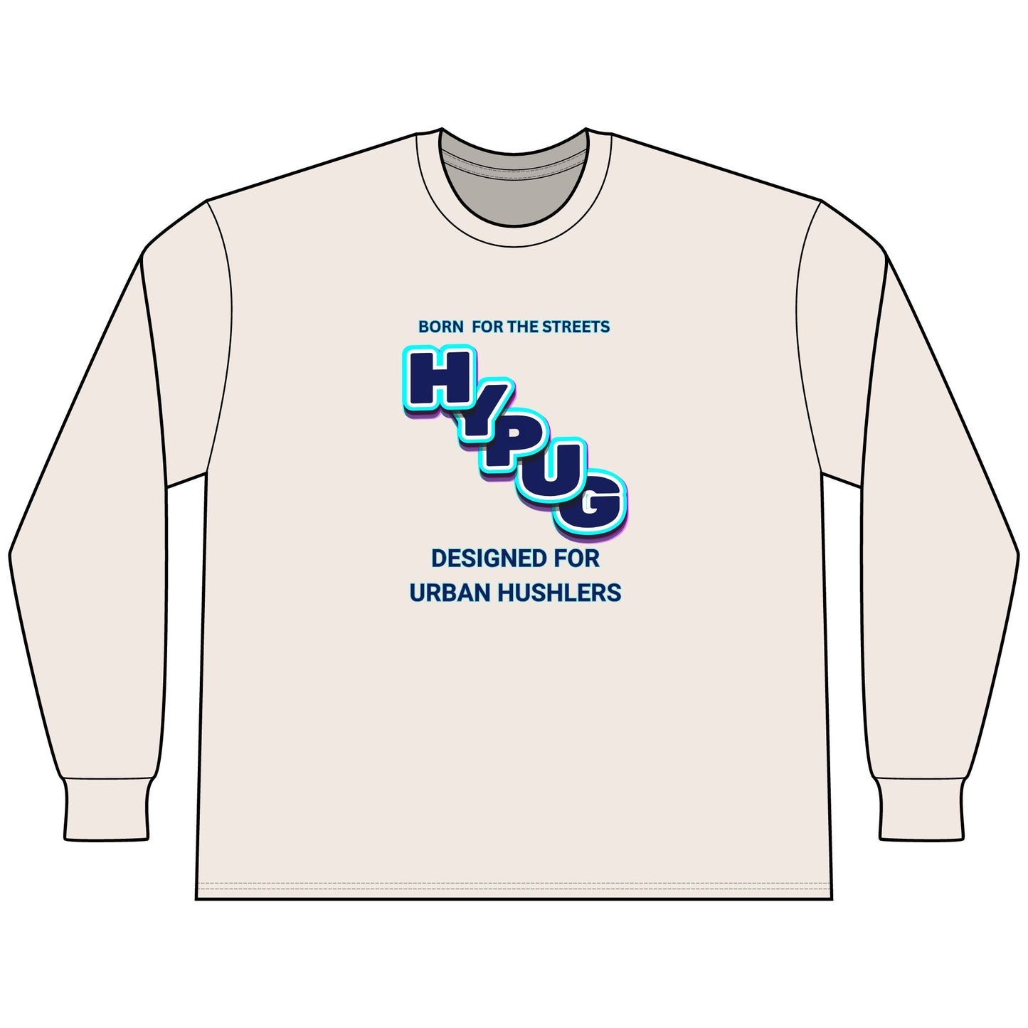 Urban Dogs Long Sleeve Tee — "Hypug" Streetwear Graphic