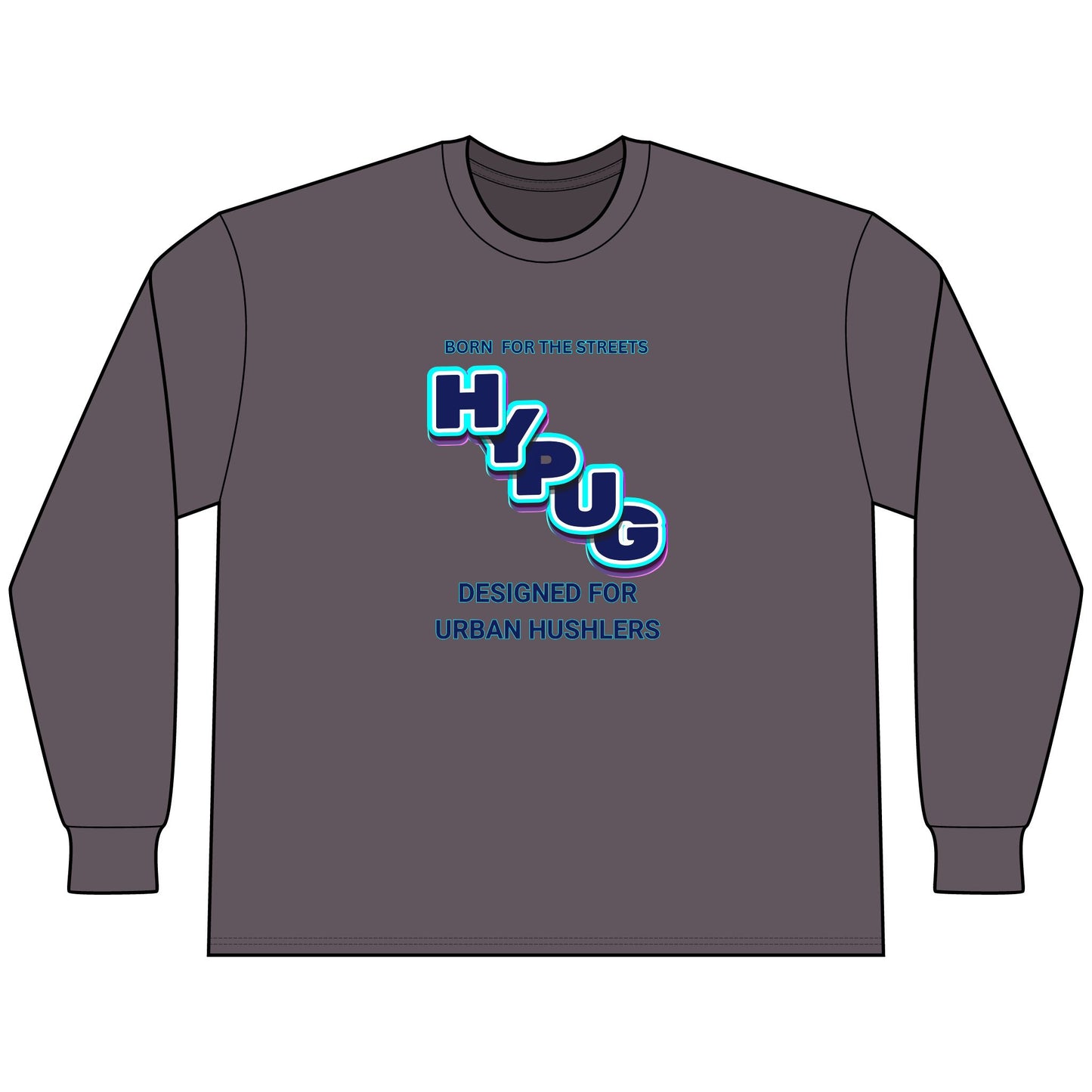 Urban Dogs Long Sleeve Tee — "Hypug" Streetwear Graphic