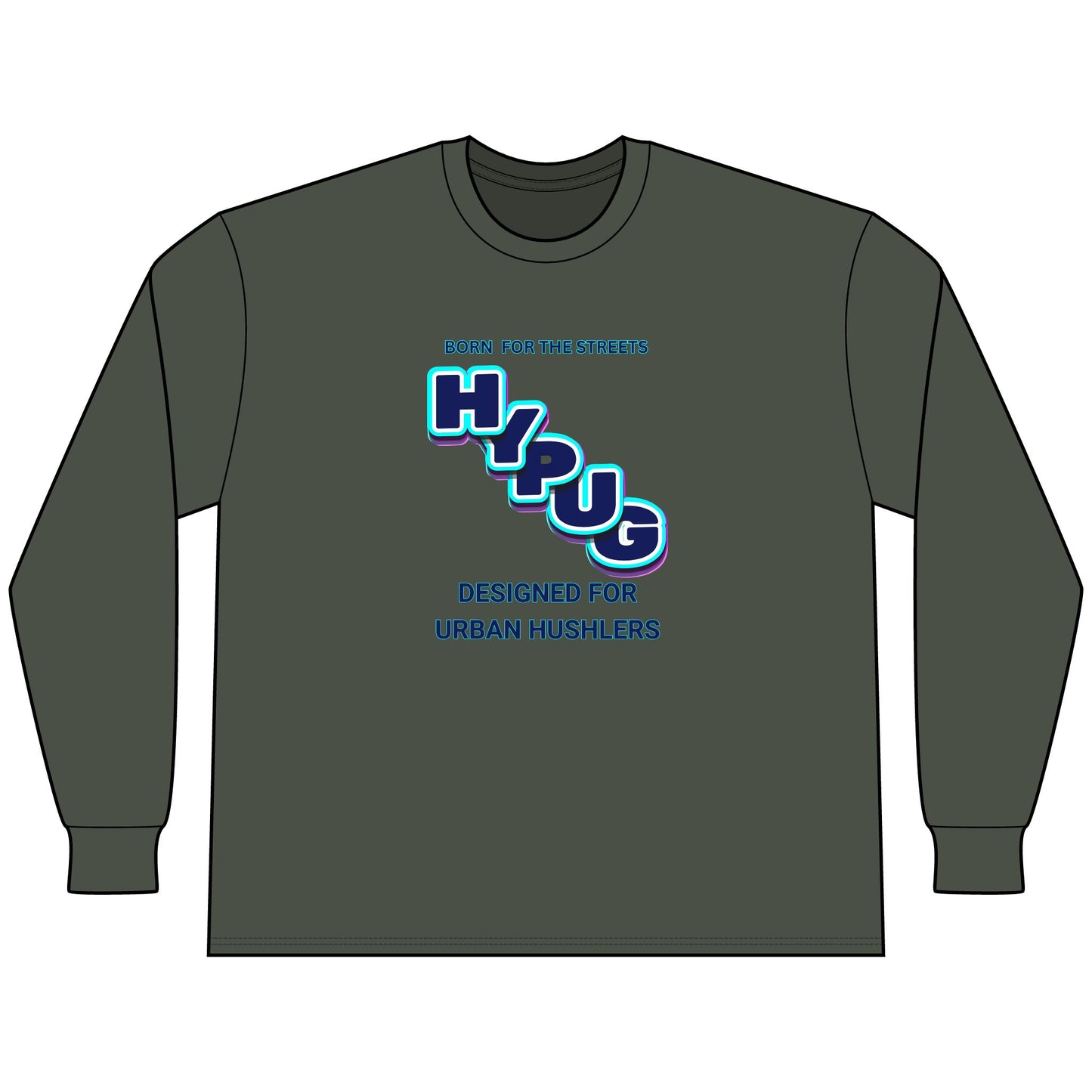 Urban Dogs Long Sleeve Tee — "Hypug" Streetwear Graphic