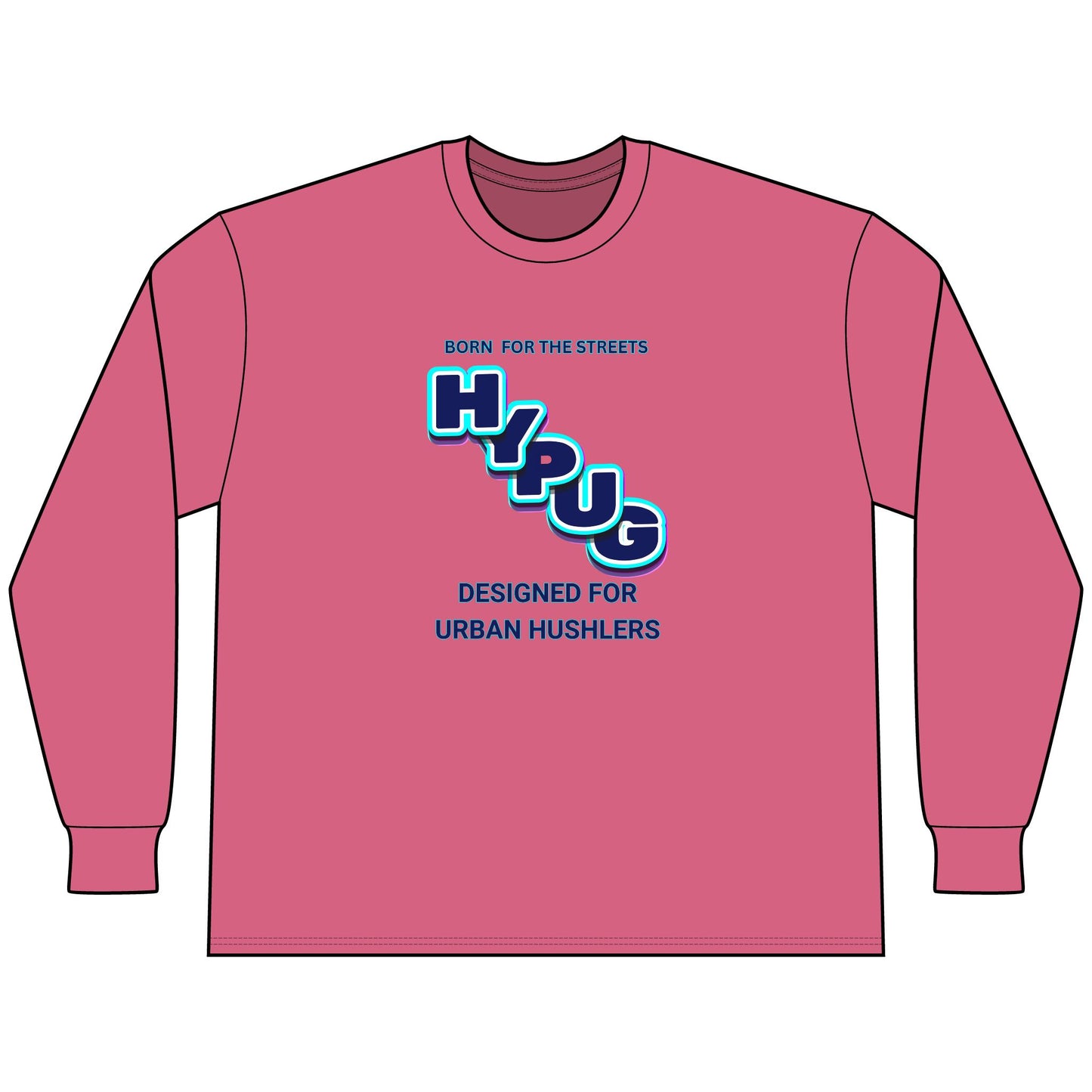 Urban Dogs Long Sleeve Tee — "Hypug" Streetwear Graphic