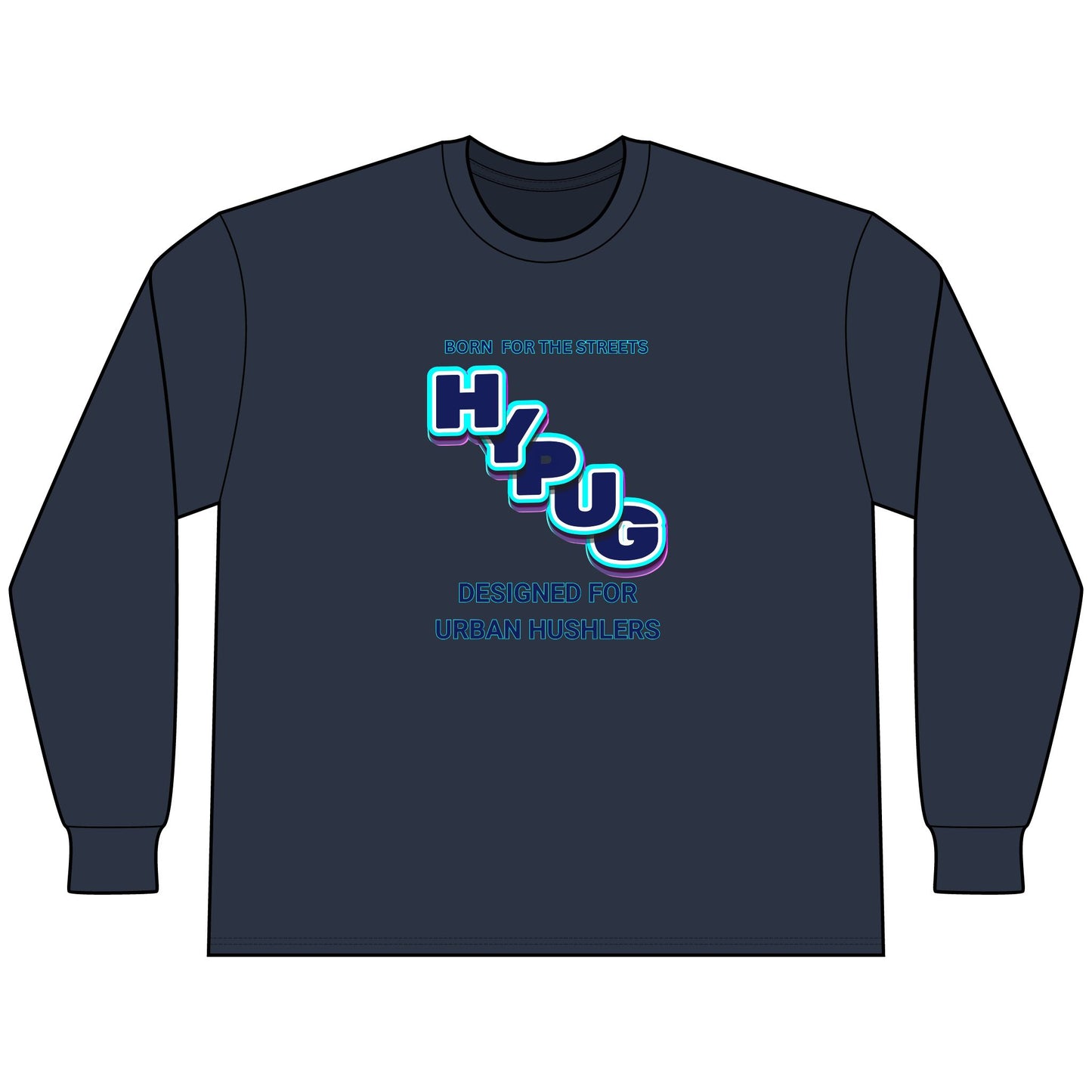 Urban Dogs Long Sleeve Tee — "Hypug" Streetwear Graphic
