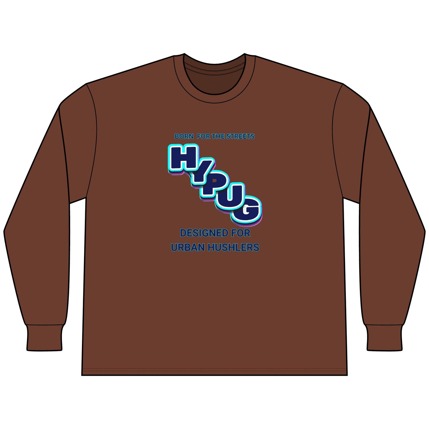 Urban Dogs Long Sleeve Tee — "Hypug" Streetwear Graphic