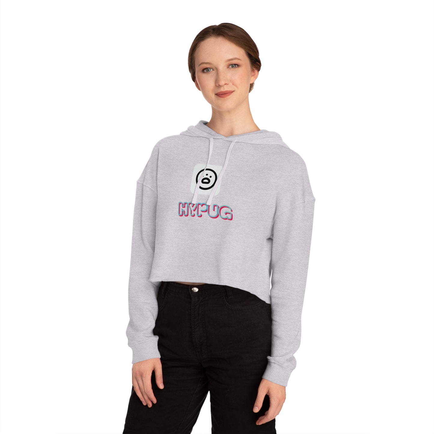 Cropped Hoodie — Cute Boxer Hypug “Big Dog” Graphic