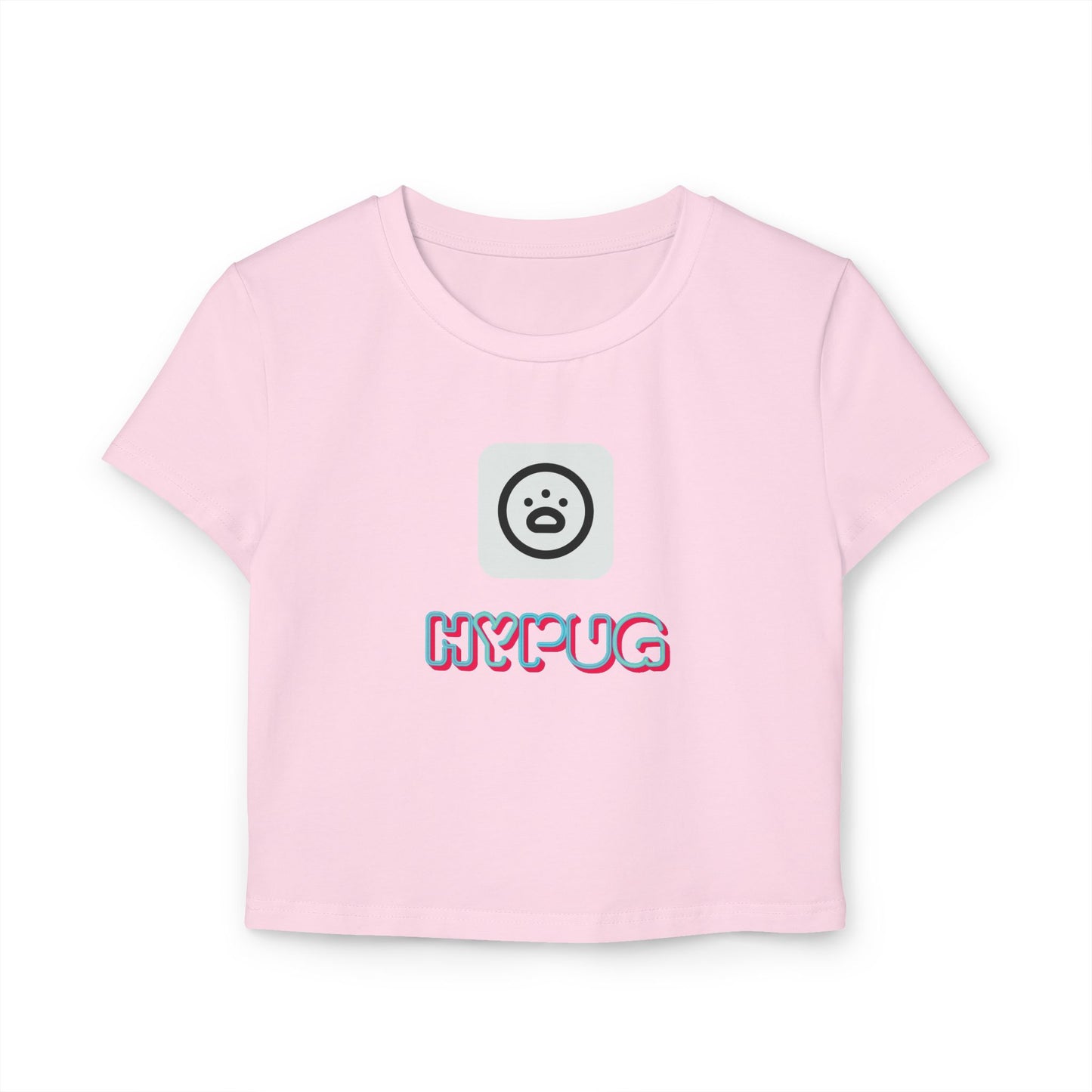 Big Dog Boxer Tee — Women's Cropped Baby Tee with Boxer Face & 'Big Dog' Retro Print