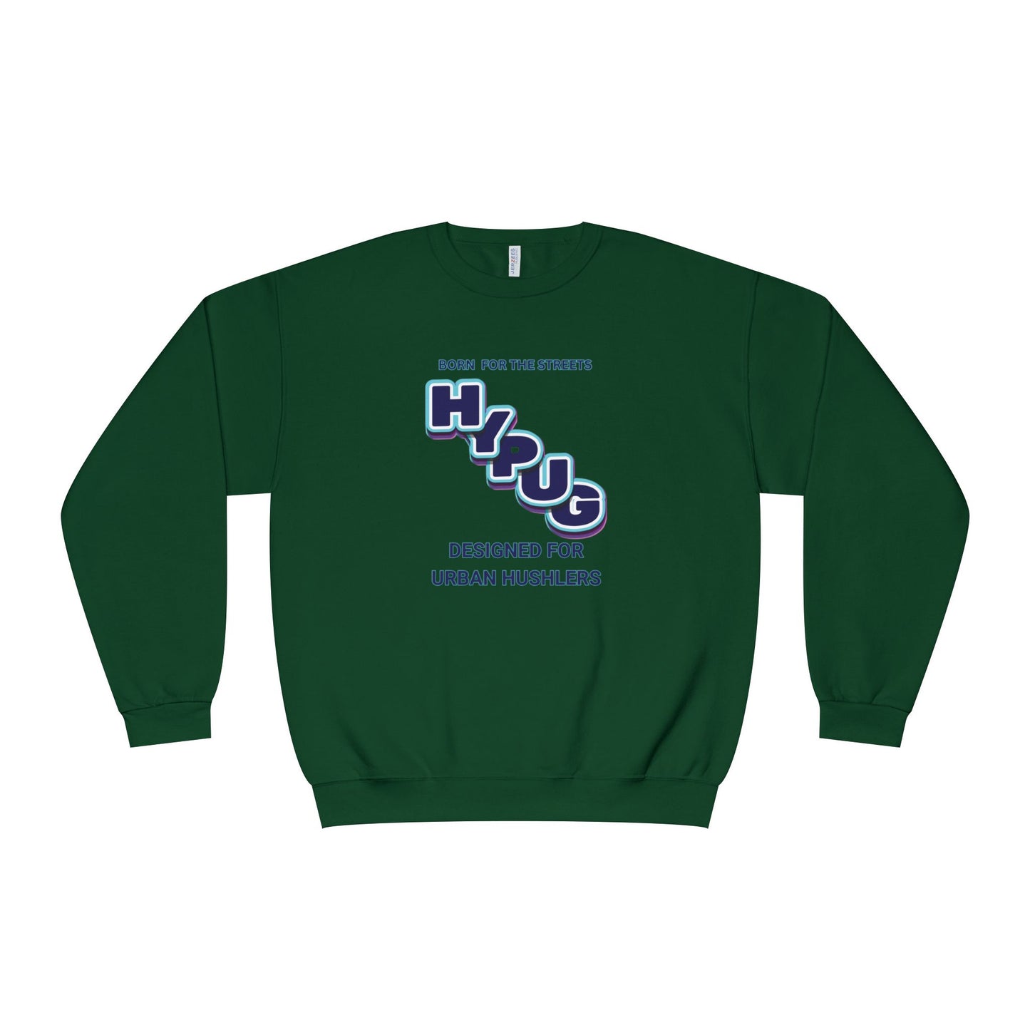 Hypug Urban Dogs Crewneck Sweatshirt — Graphic Puppy Logo Back Print