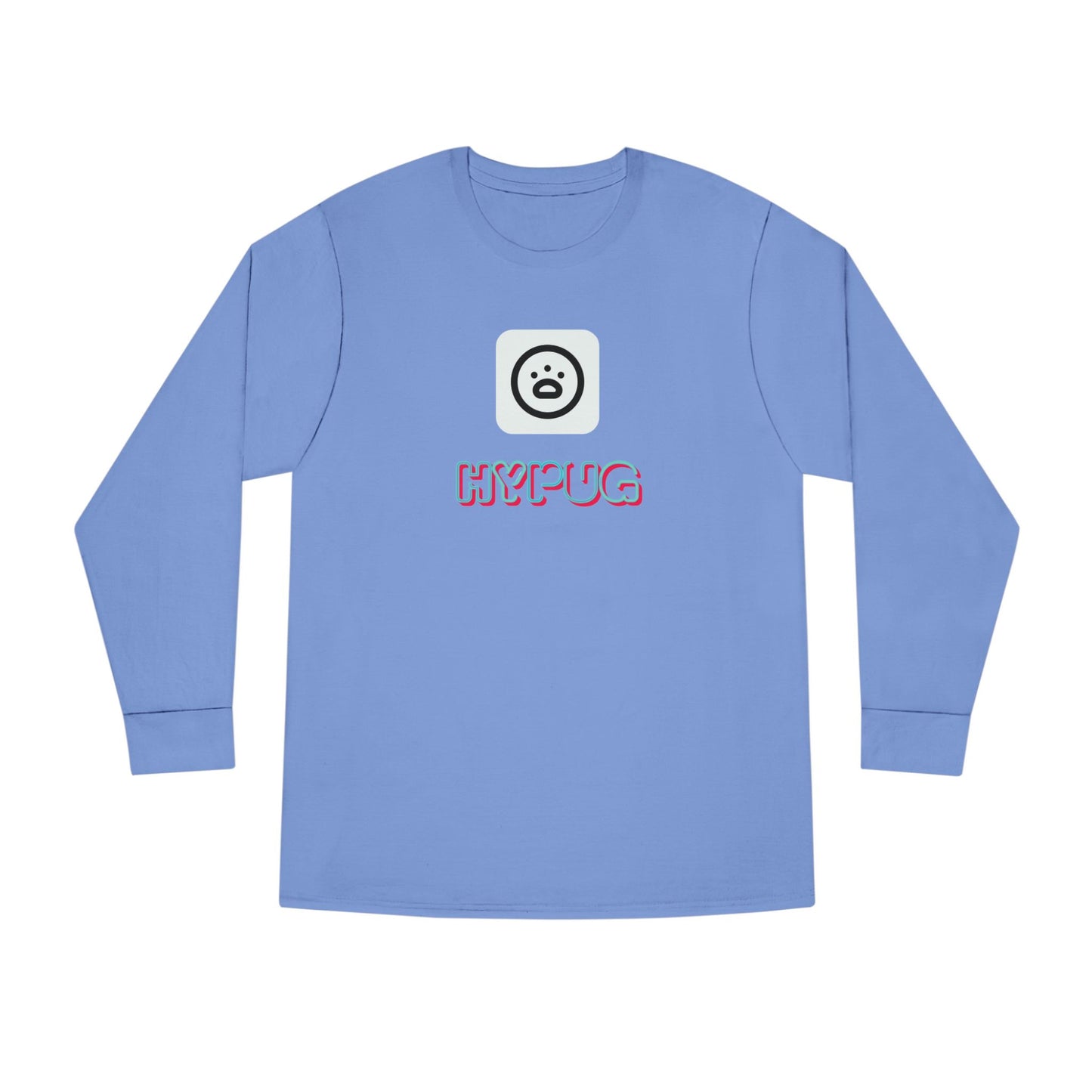 Big Dog Boxer Long Sleeve Tee — 'HYPUG BIG DOG' Graphic Crewneck