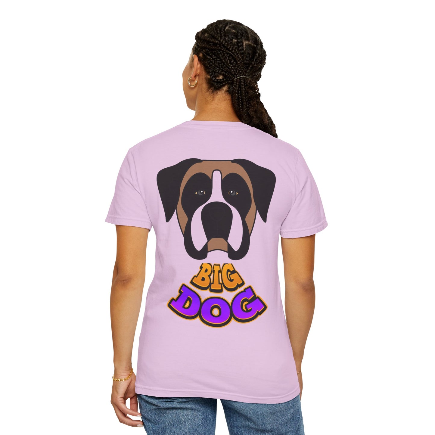 Big Dog Graphic T-Shirt — 'HYPUG' Retro Logo with Illustrated Boxer Dog