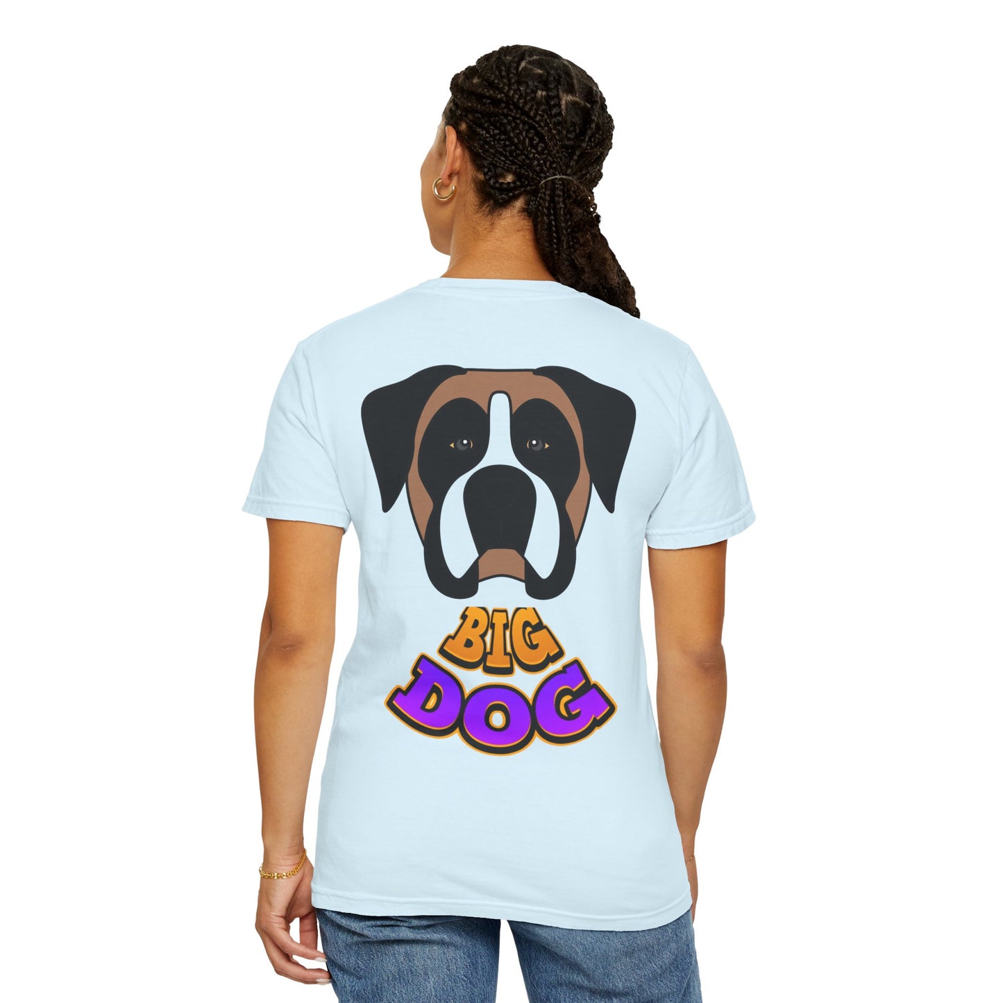 Big Dog Graphic T-Shirt — 'HYPUG' Retro Logo with Illustrated Boxer Dog