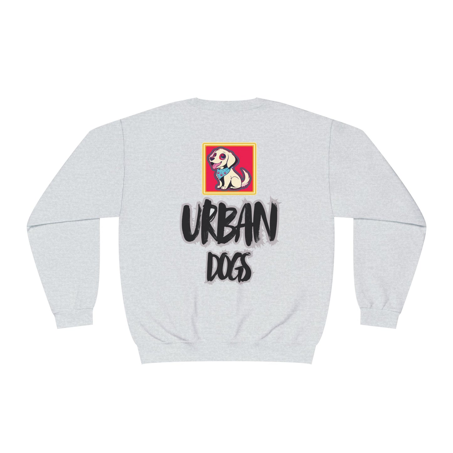 Hypug Urban Dogs Crewneck Sweatshirt — Graphic Puppy Logo Back Print