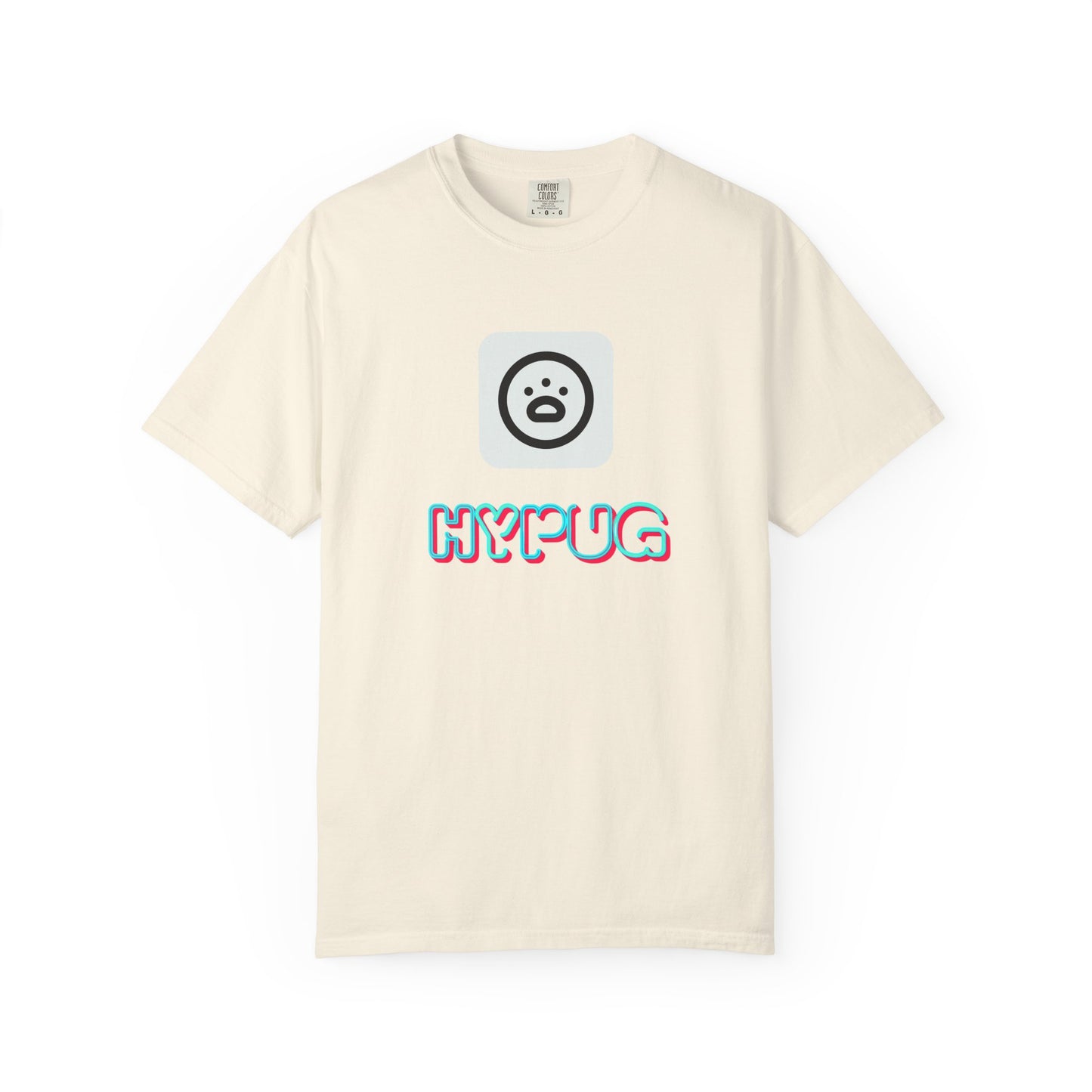 Big Dog Graphic T-Shirt — 'HYPUG' Retro Logo with Illustrated Boxer Dog