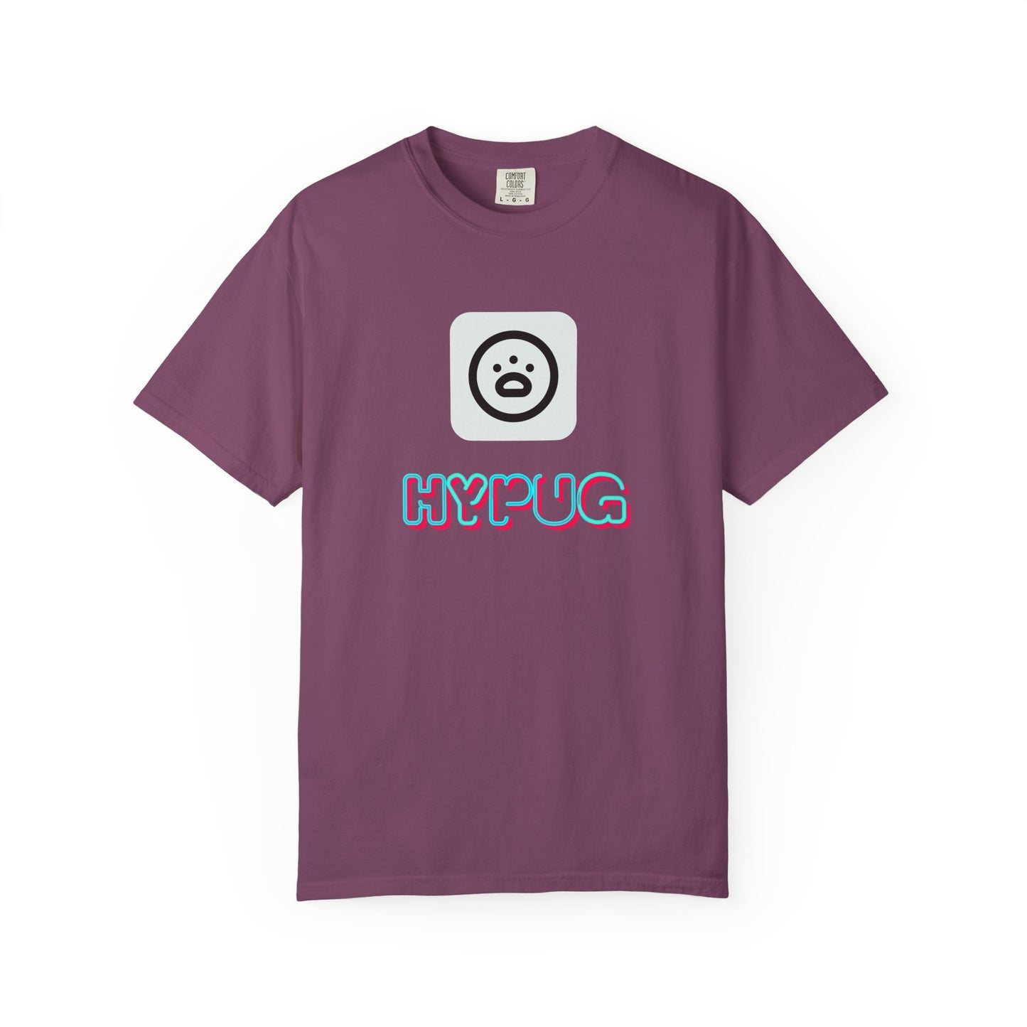 Big Dog Graphic T-Shirt — 'HYPUG' Retro Logo with Illustrated Boxer Dog