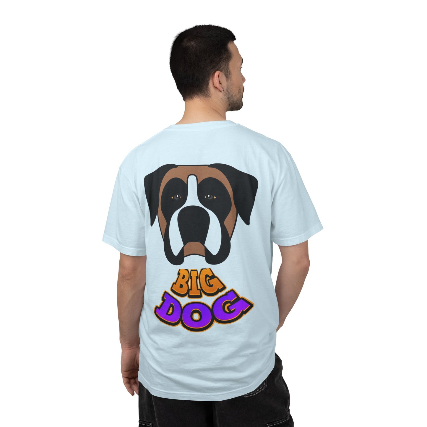 Big Dog Graphic T-Shirt — 'HYPUG' Retro Logo with Illustrated Boxer Dog