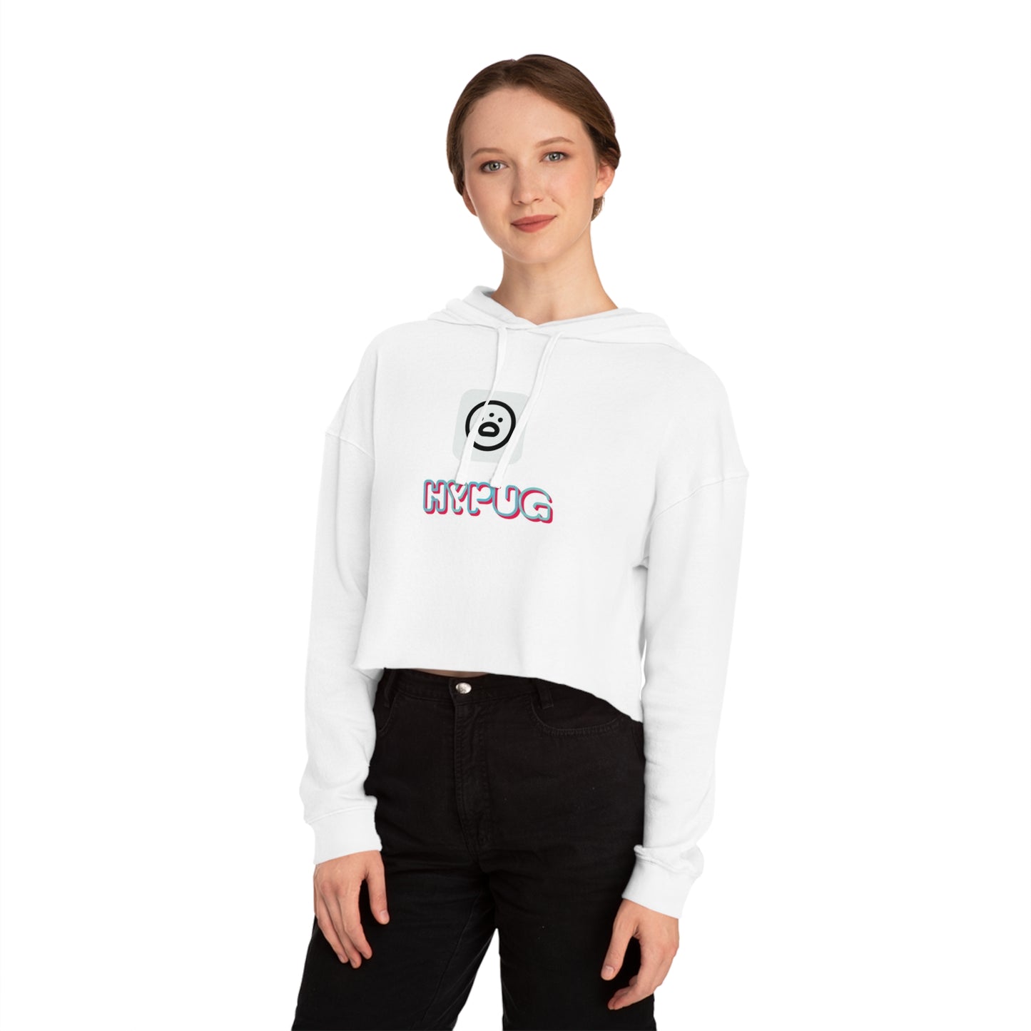 Cropped Hoodie — Cute Boxer Hypug “Big Dog” Graphic