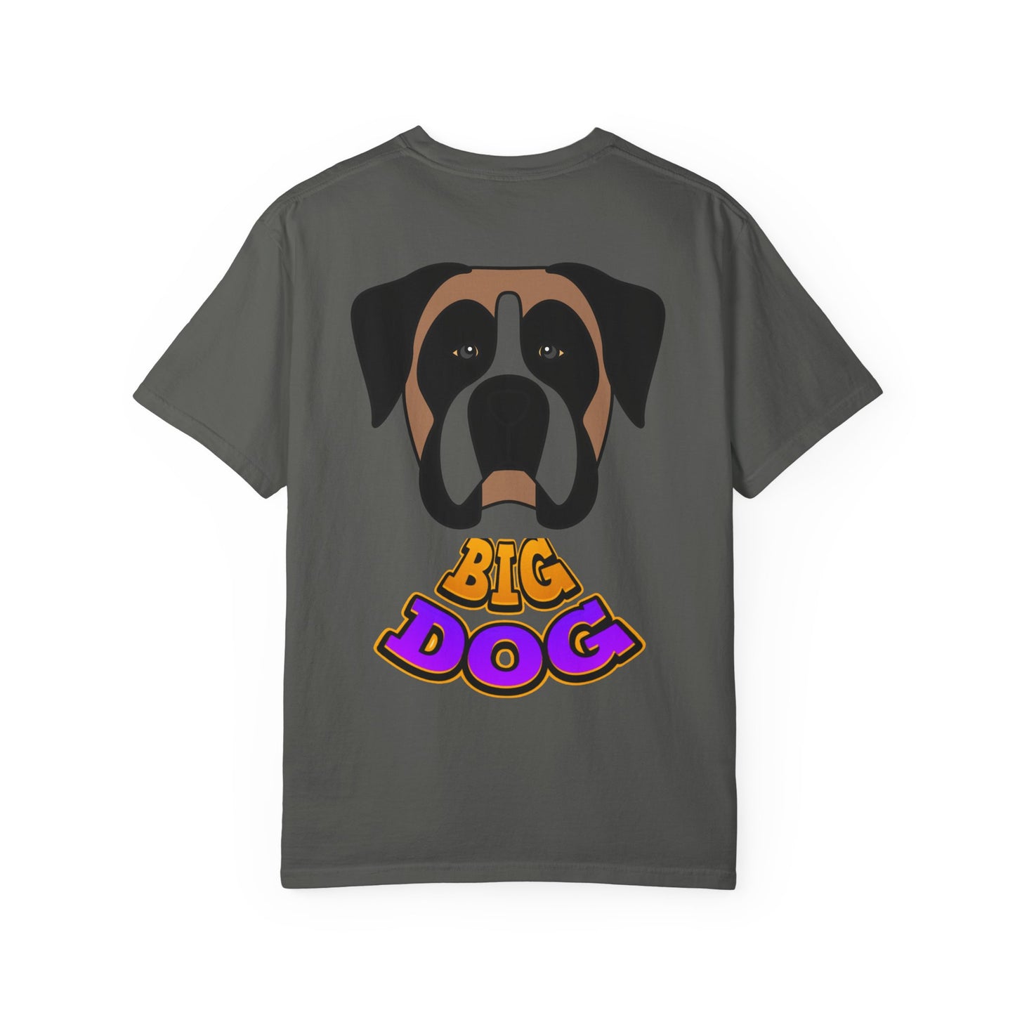 Big Dog Graphic T-Shirt — 'HYPUG' Retro Logo with Illustrated Boxer Dog