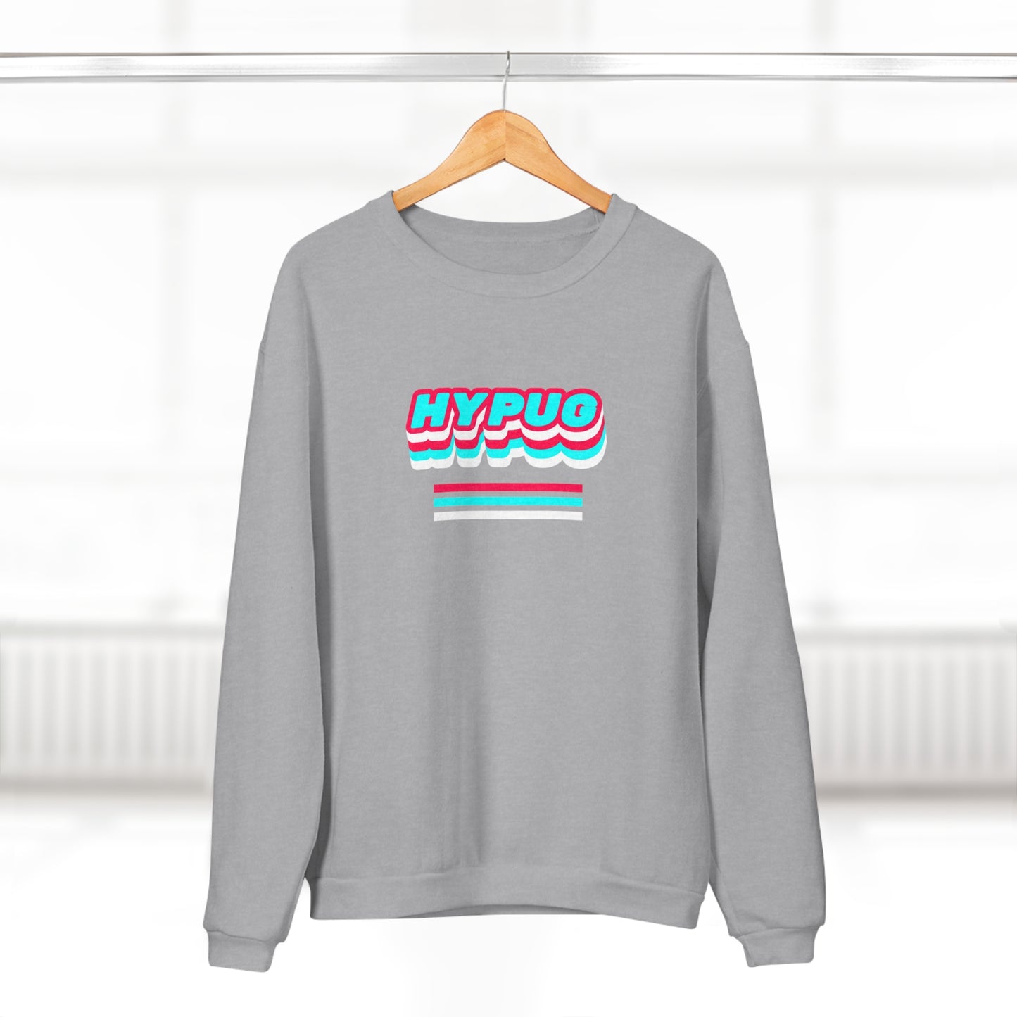 Hypug Pawprint Crewneck Sweatshirt — Hypug Retro 3D Pet Design