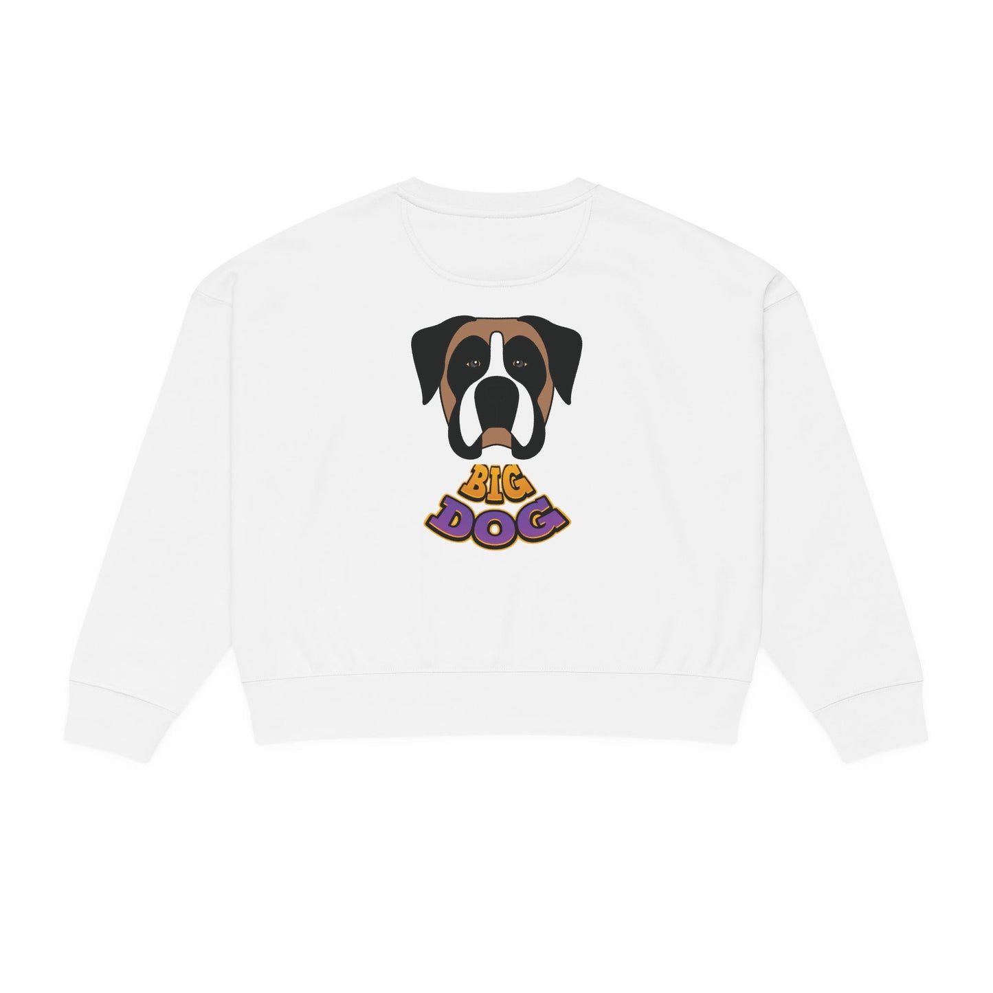 Big Dog Graphic Sweatshirt — Cute Retro Puppy Crewneck