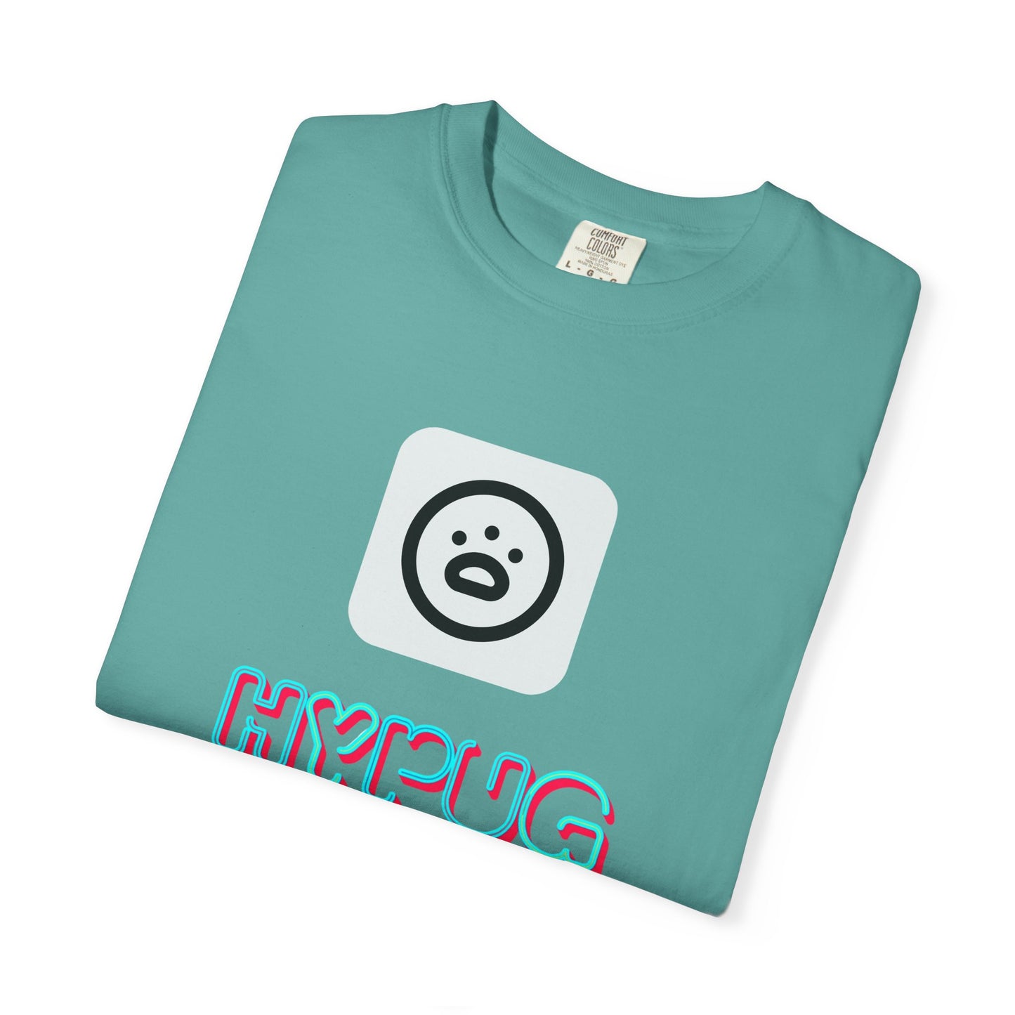 Big Dog Graphic T-Shirt — 'HYPUG' Retro Logo with Illustrated Boxer Dog