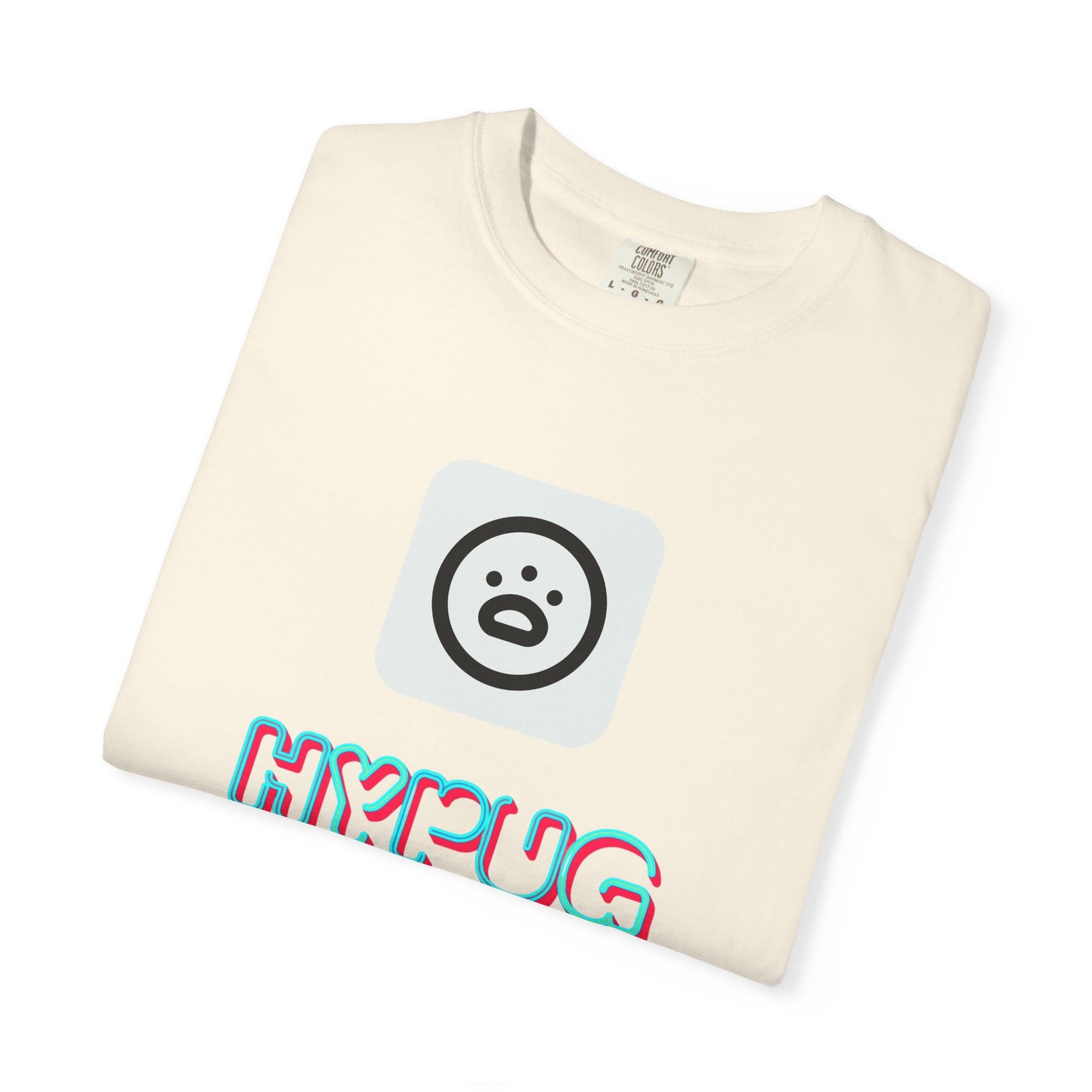 Big Dog Graphic T-Shirt — 'HYPUG' Retro Logo with Illustrated Boxer Dog