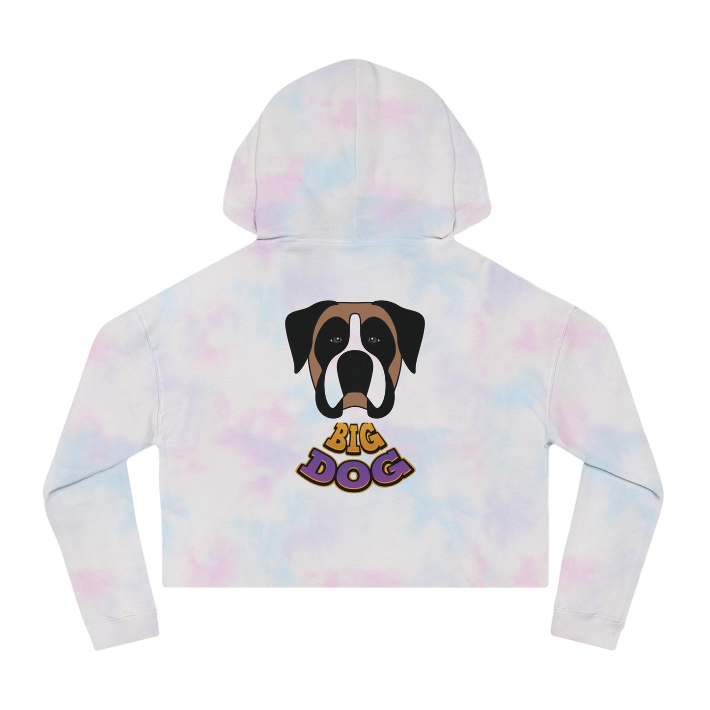 Cropped Hoodie — Cute Boxer Hypug “Big Dog” Graphic