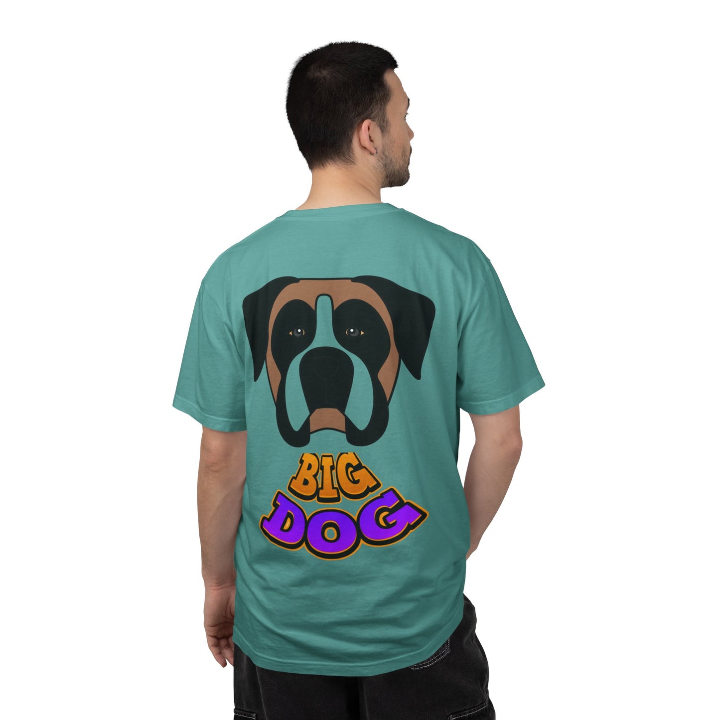 Big Dog Graphic T-Shirt — 'HYPUG' Retro Logo with Illustrated Boxer Dog