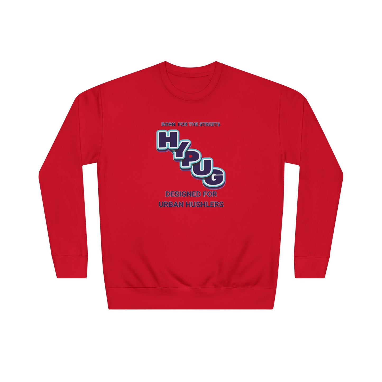 Urban Dogs Crewneck Sweatshirt — "HYPUG" Graphic Pullover for City Dog Lovers