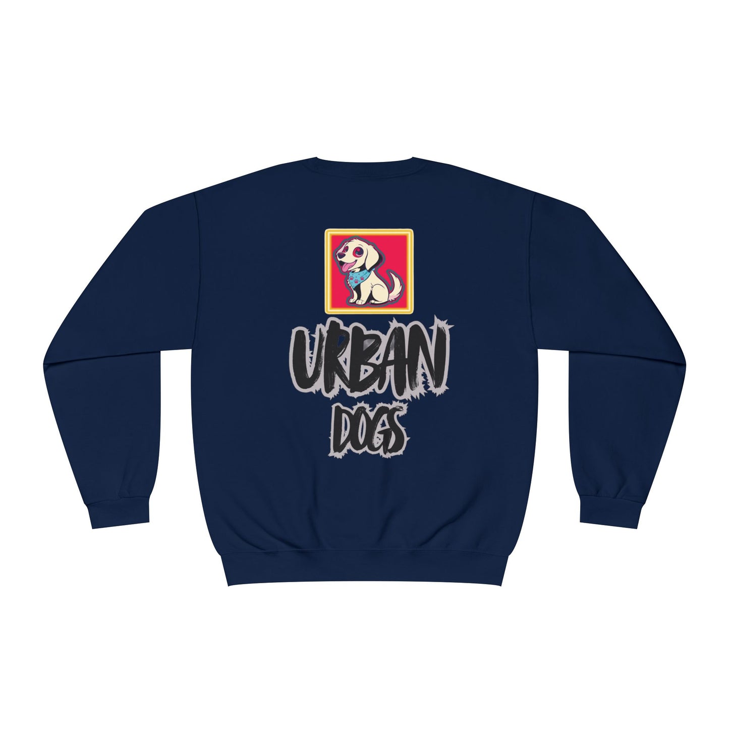 Hypug Urban Dogs Crewneck Sweatshirt — Graphic Puppy Logo Back Print