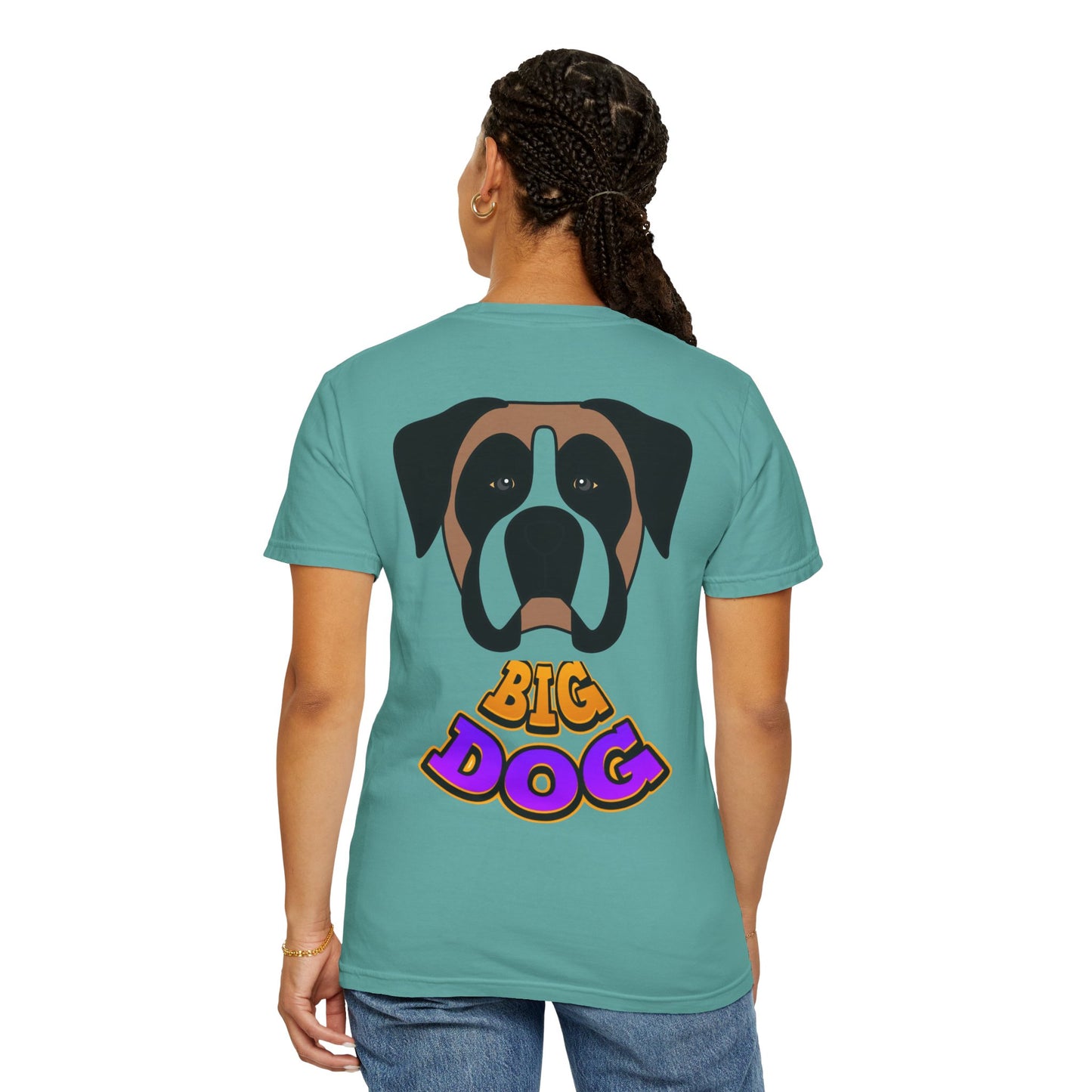 Big Dog Graphic T-Shirt — 'HYPUG' Retro Logo with Illustrated Boxer Dog