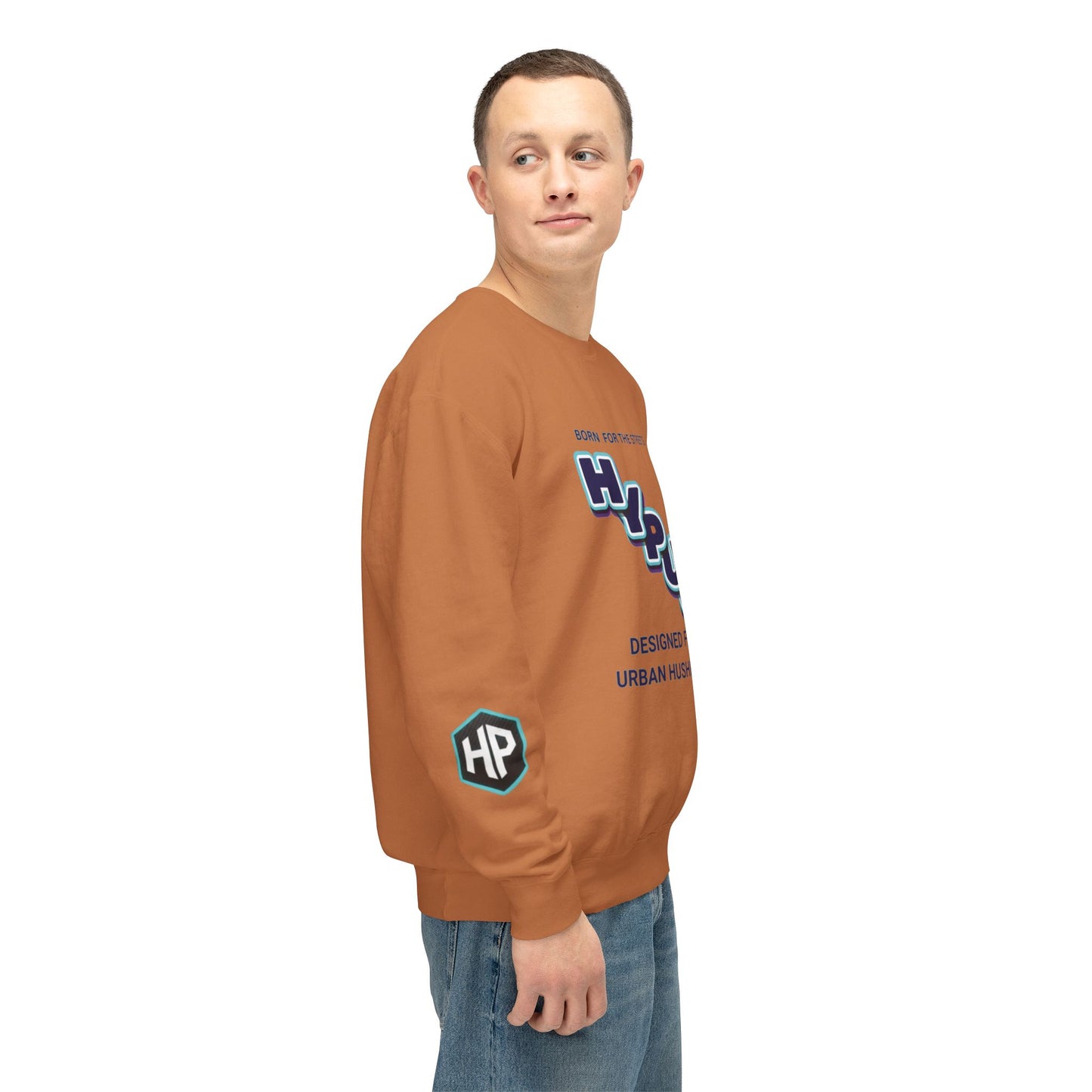 Crewneck Sweatshirt — “HYPUG: Born for the Streets / Designed for Urban Hushlers”