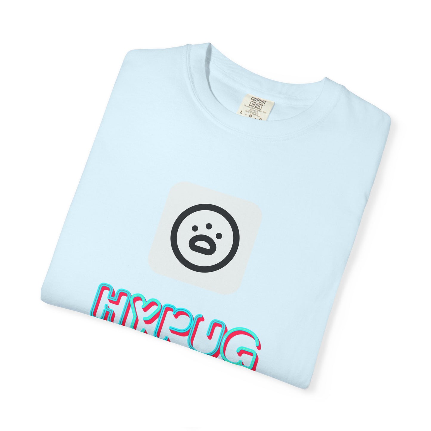 Big Dog Graphic T-Shirt — 'HYPUG' Retro Logo with Illustrated Boxer Dog
