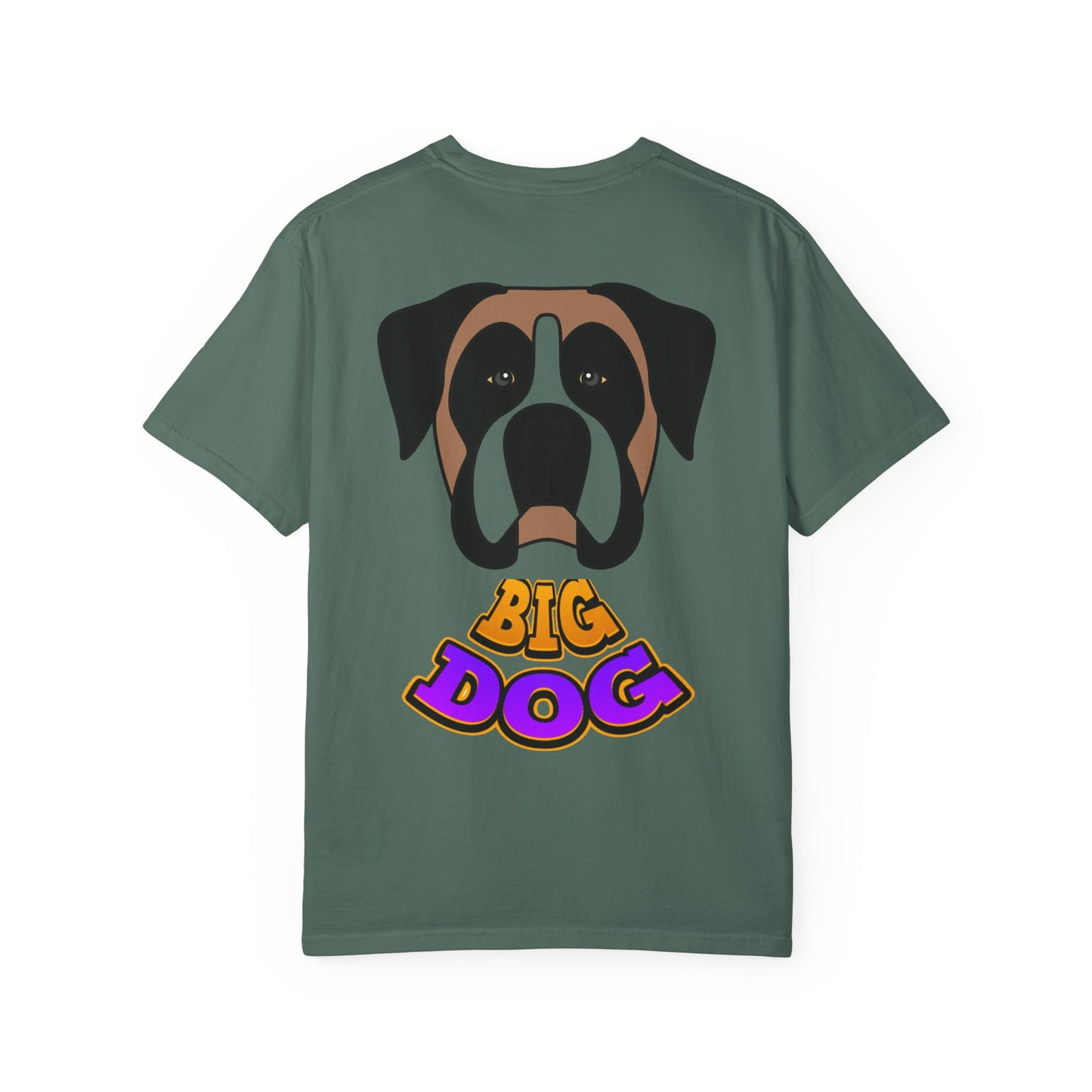Big Dog Graphic T-Shirt — 'HYPUG' Retro Logo with Illustrated Boxer Dog