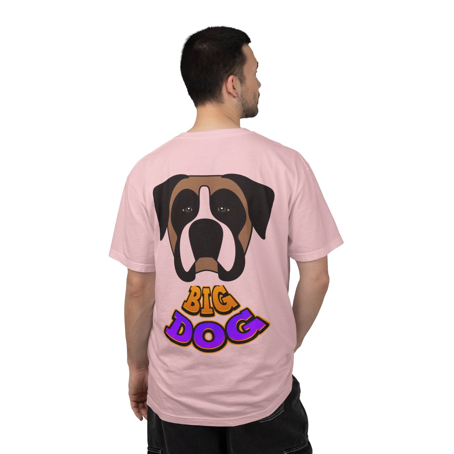 Big Dog Graphic T-Shirt — 'HYPUG' Retro Logo with Illustrated Boxer Dog