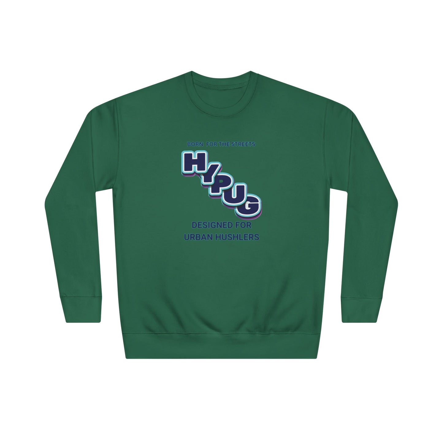 Urban Dogs Crewneck Sweatshirt — "HYPUG" Graphic Pullover for City Dog Lovers
