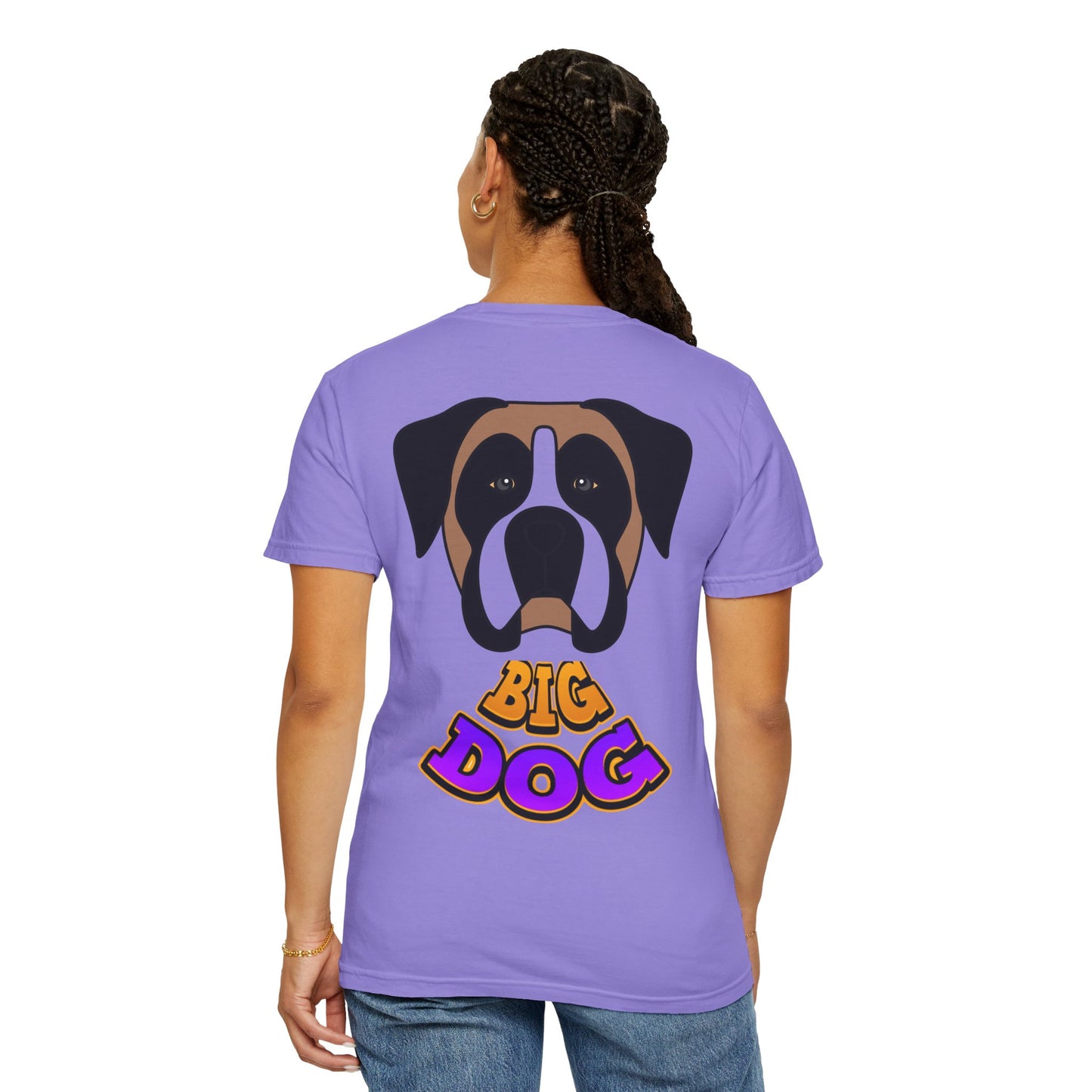 Big Dog Graphic T-Shirt — 'HYPUG' Retro Logo with Illustrated Boxer Dog
