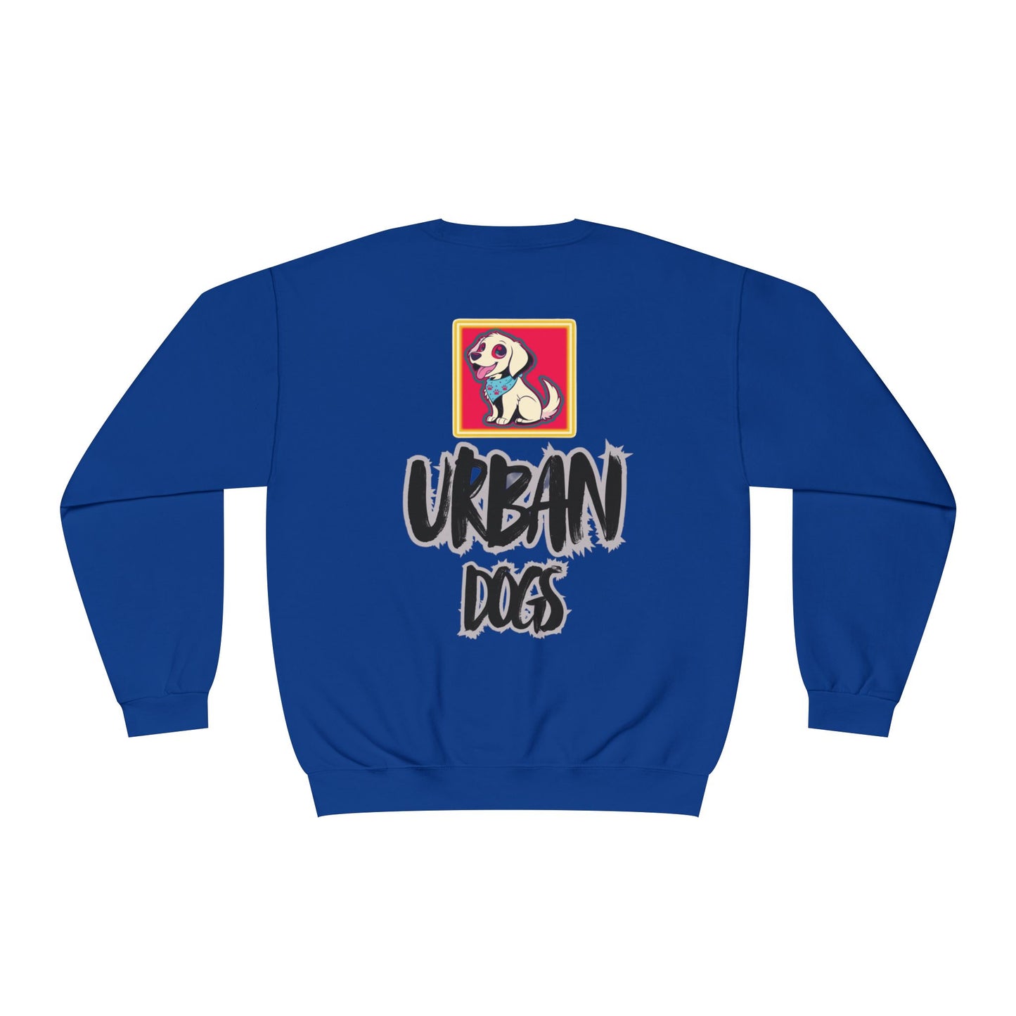 Hypug Urban Dogs Crewneck Sweatshirt — Graphic Puppy Logo Back Print