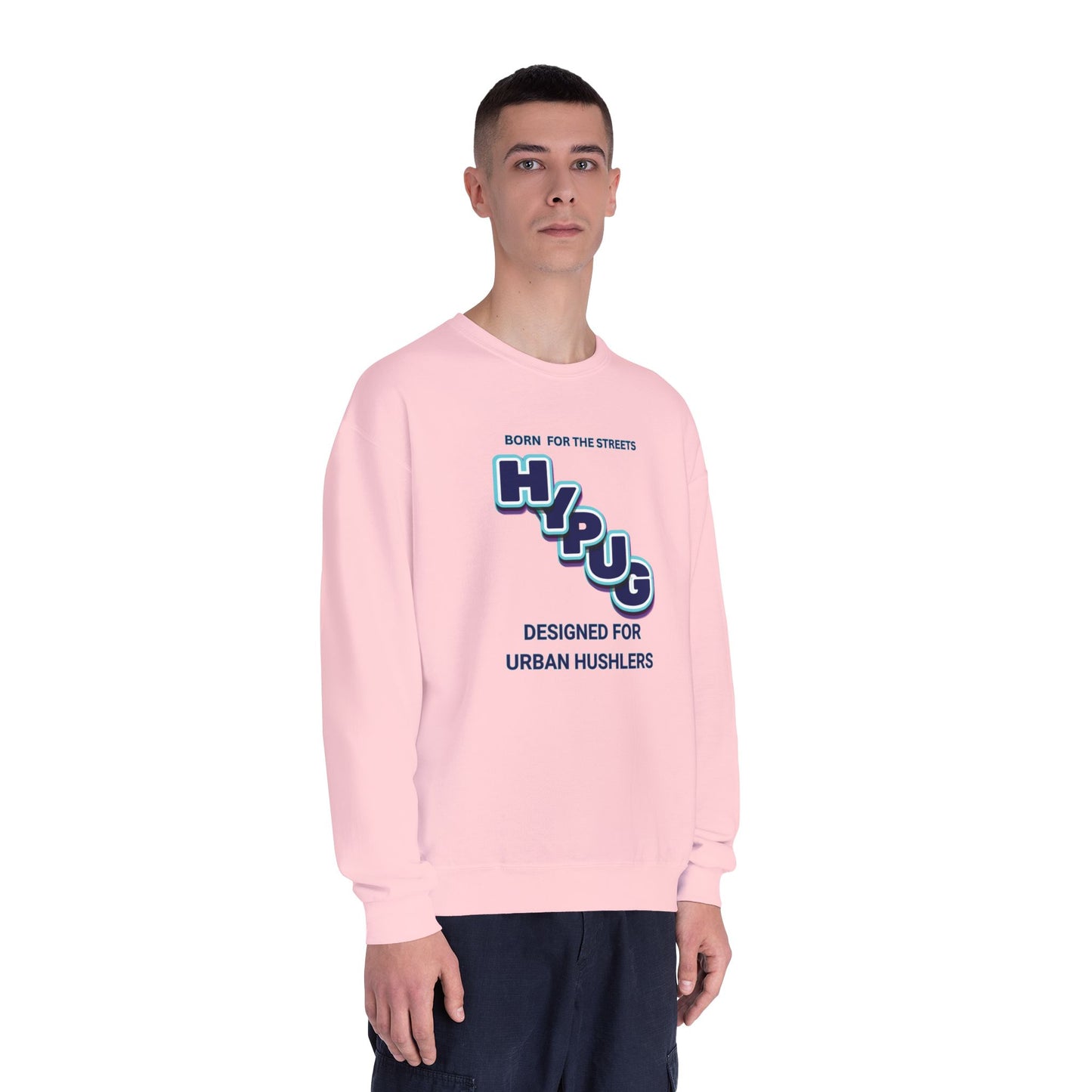 Hypug Urban Dogs Crewneck Sweatshirt — Graphic Puppy Logo Back Print