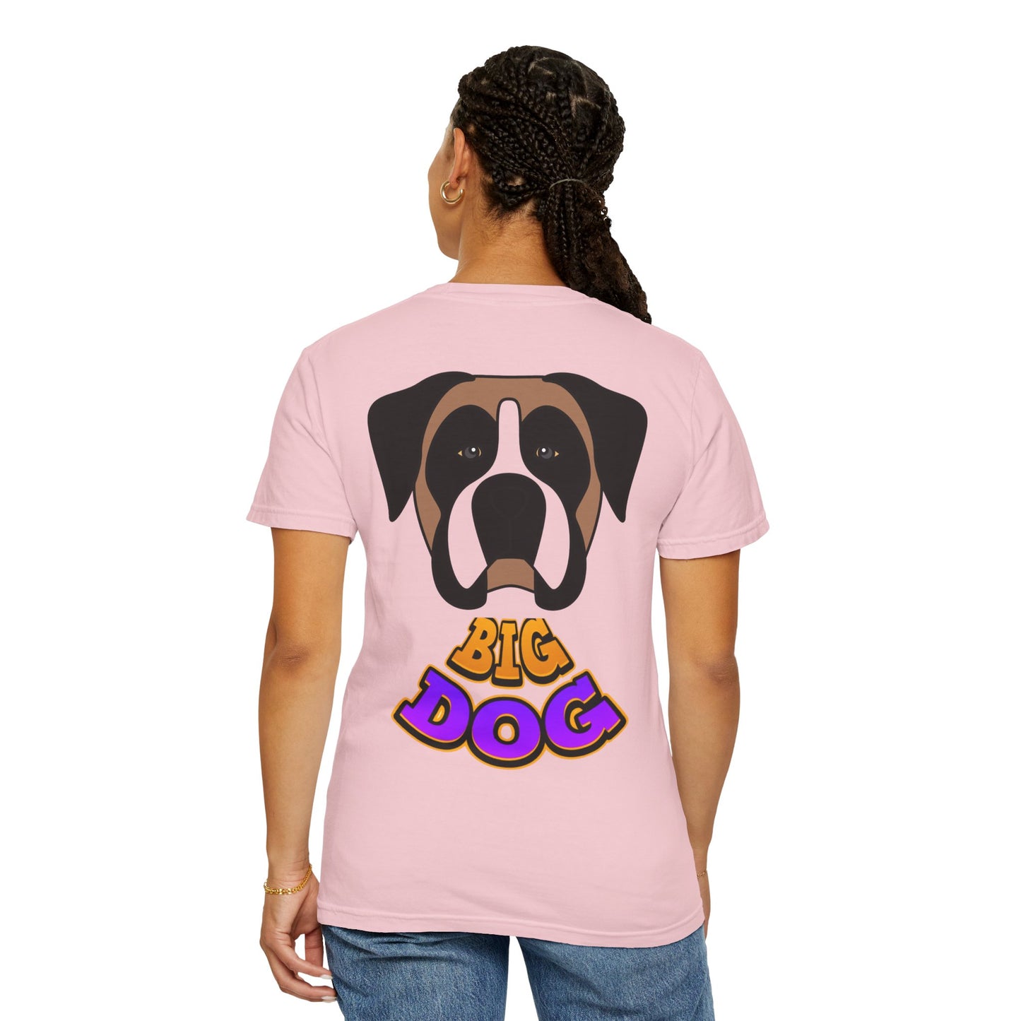 Big Dog Graphic T-Shirt — 'HYPUG' Retro Logo with Illustrated Boxer Dog