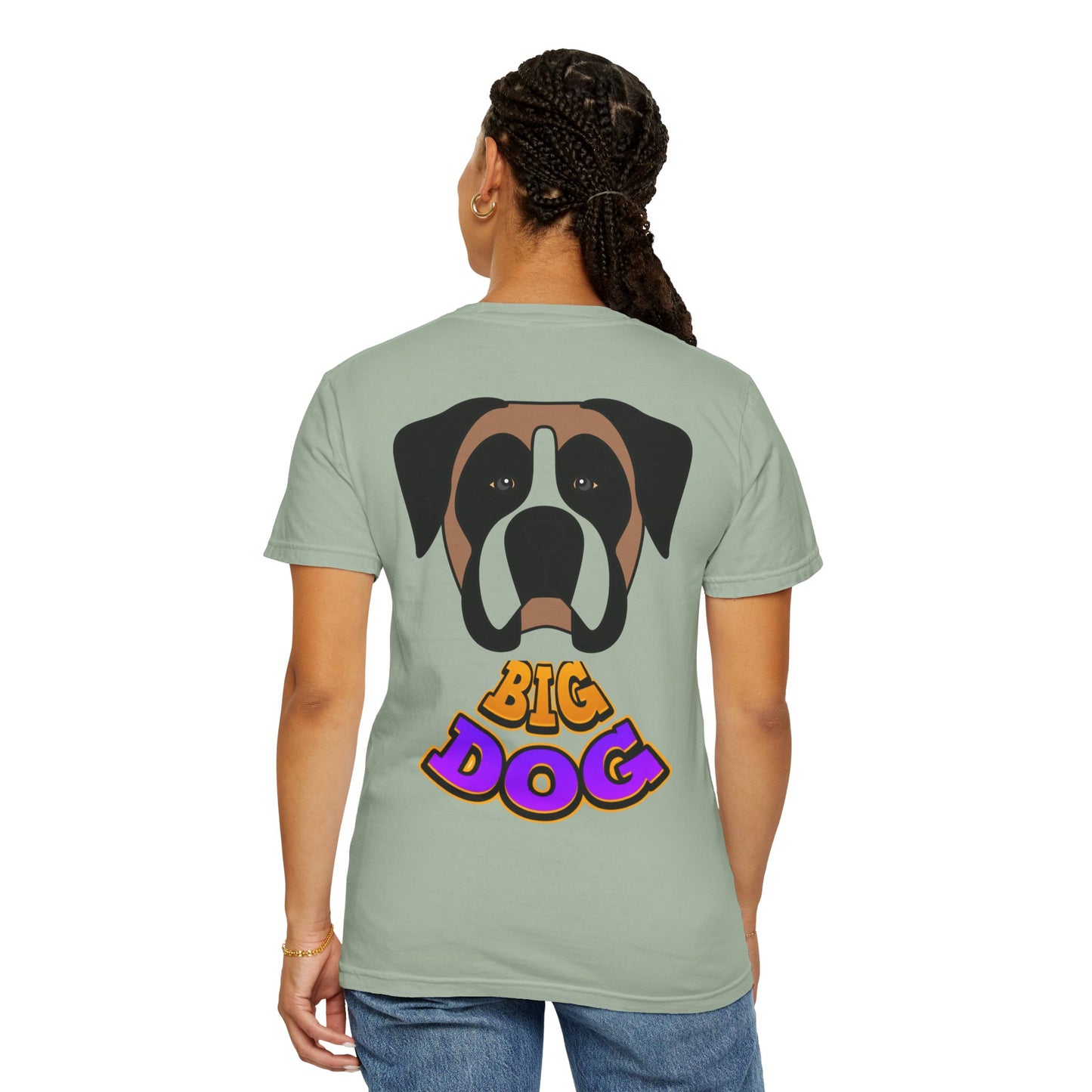Big Dog Graphic T-Shirt — 'HYPUG' Retro Logo with Illustrated Boxer Dog