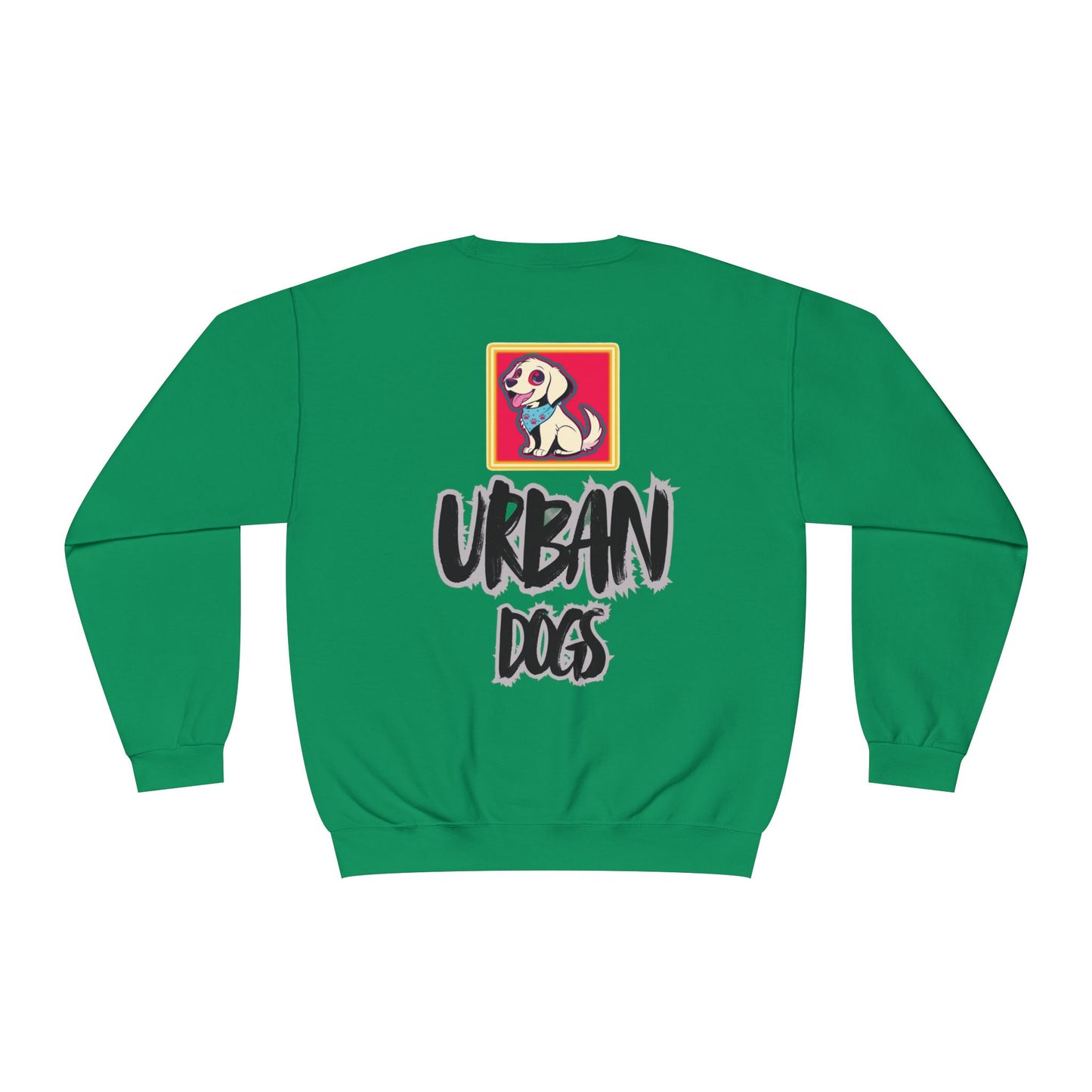 Hypug Urban Dogs Crewneck Sweatshirt — Graphic Puppy Logo Back Print