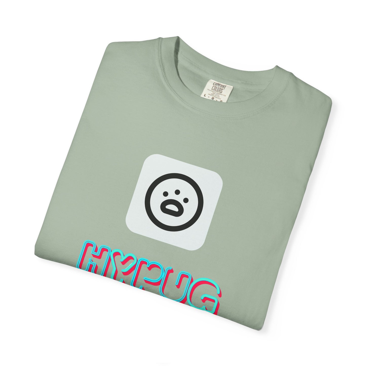 Big Dog Graphic T-Shirt — 'HYPUG' Retro Logo with Illustrated Boxer Dog